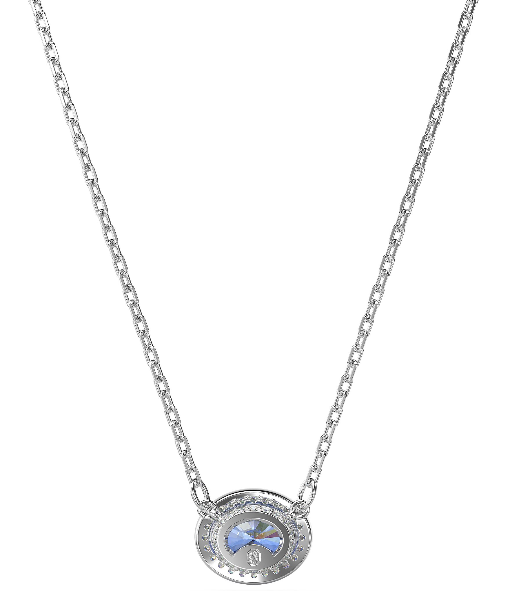 Swarovski Constella Oval Cut Short Crystal Pendant Necklace