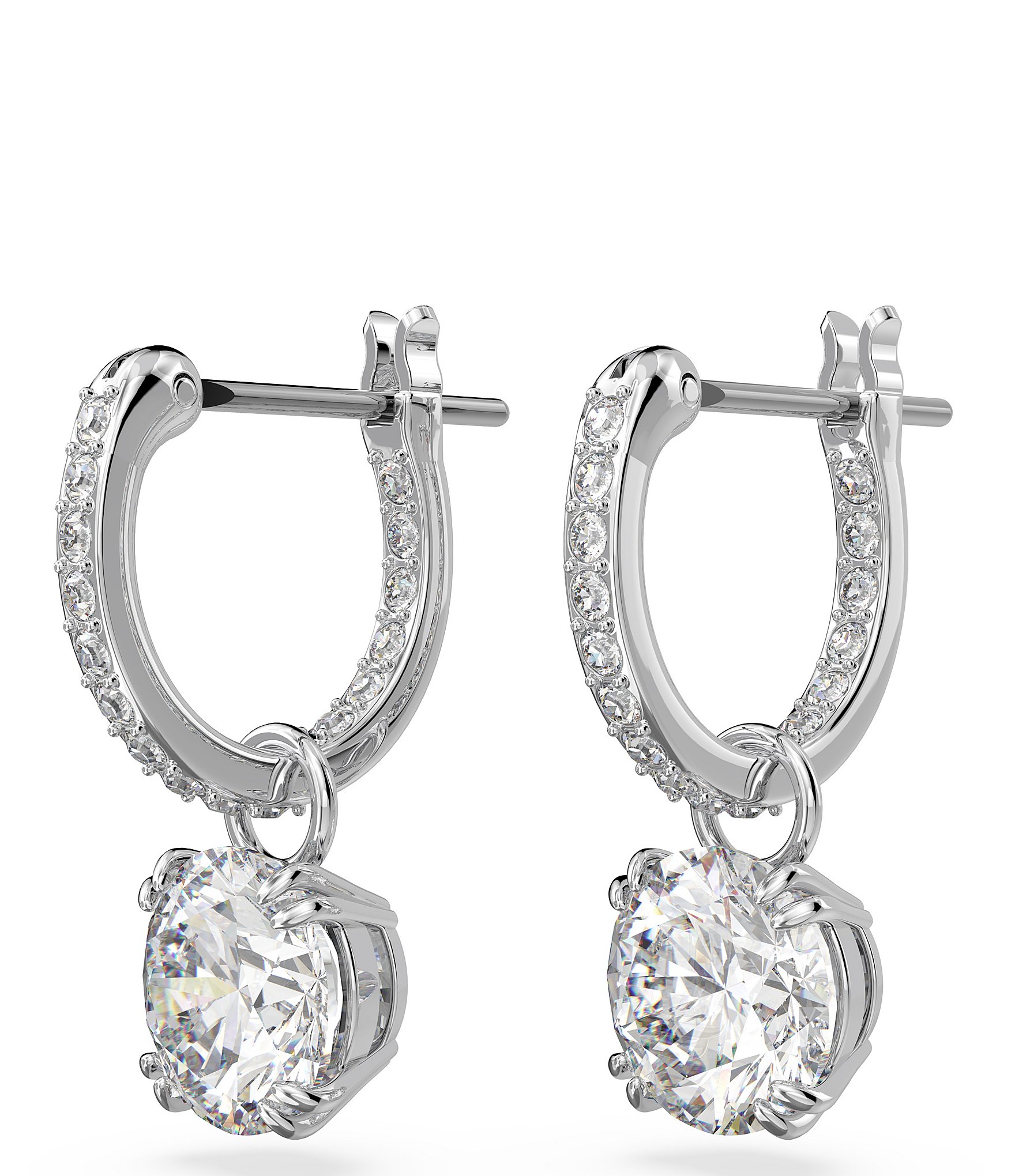 Swarovski Constella Crystal Round Drop Earrings