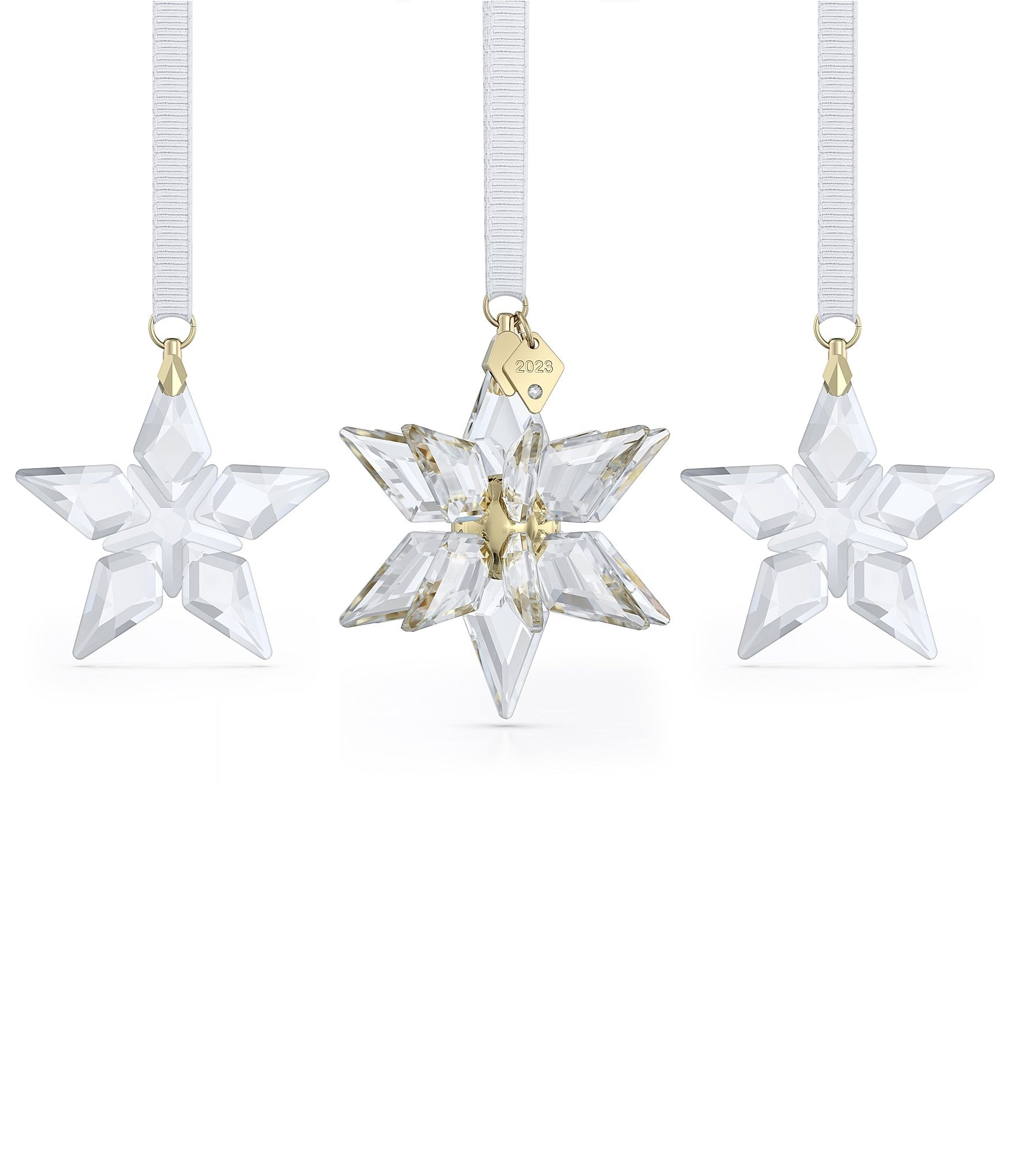 Annual 2023 Swarovski 3D Dillard\'s Ornament Crystal Edition Star Set |