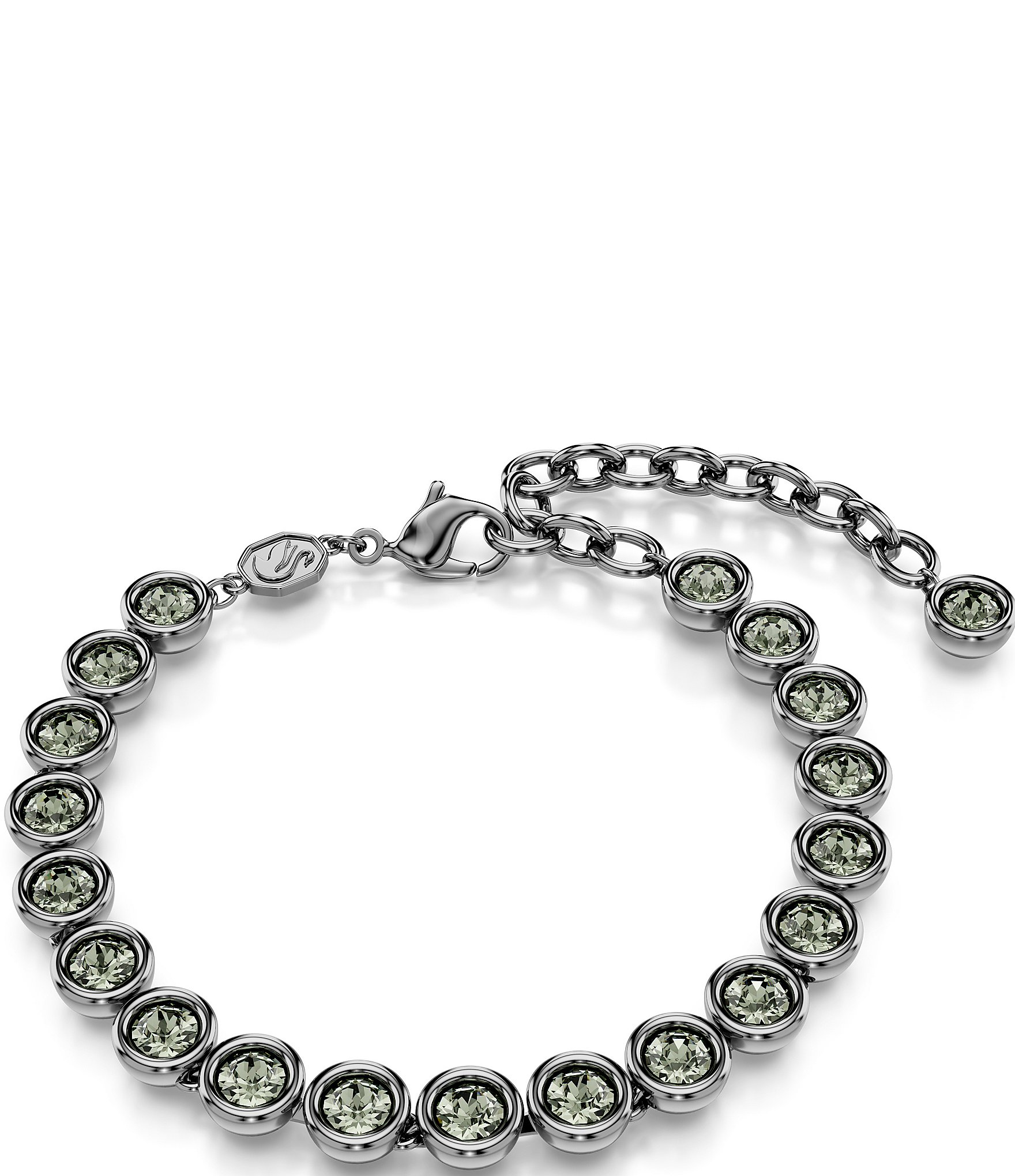 Dillard's Crystal Collection Stretch Bracelet Green & Blue | eBay