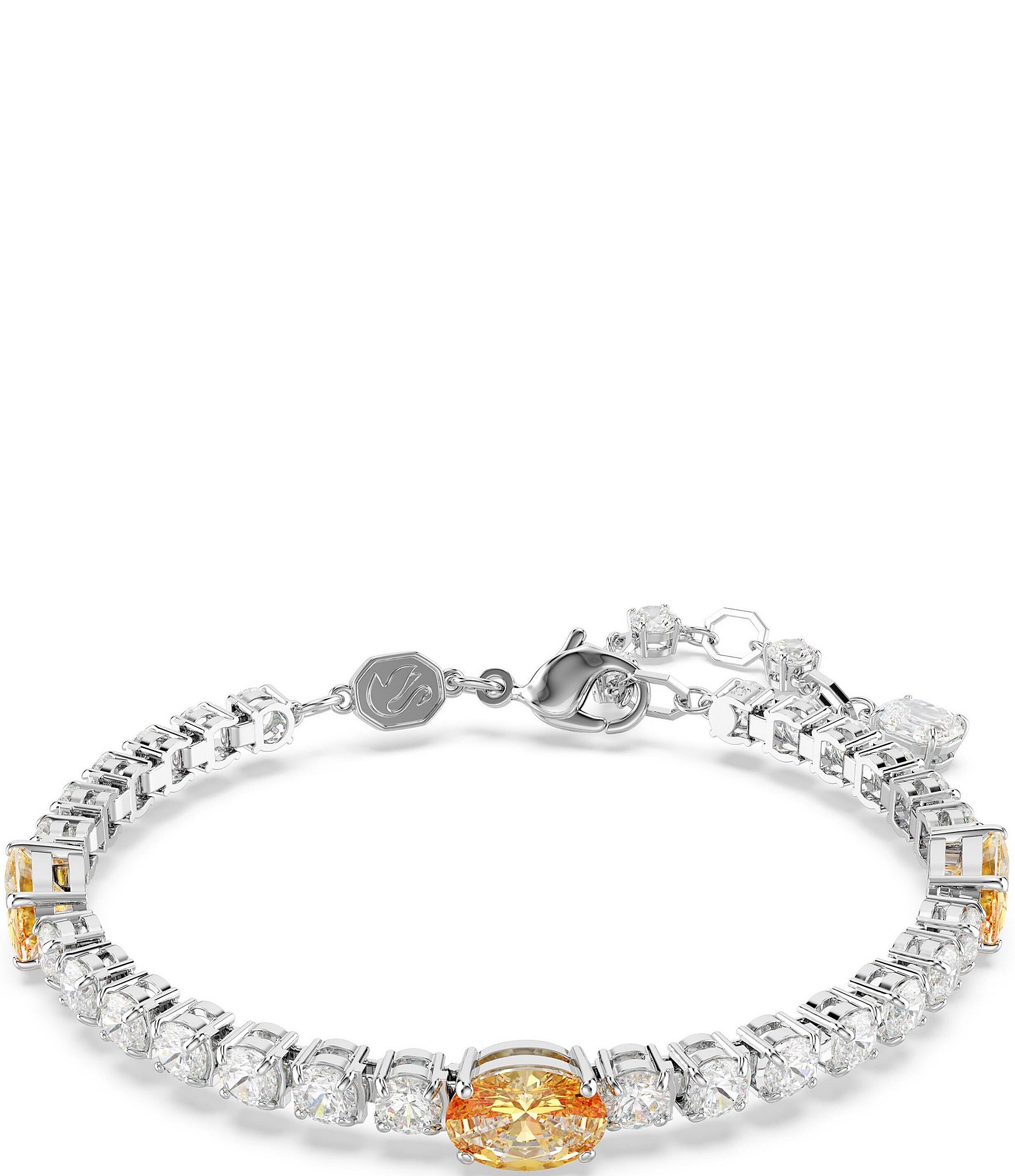 Swarovski Crystal Matrix Mixed Cut Tennis Line Bracelet