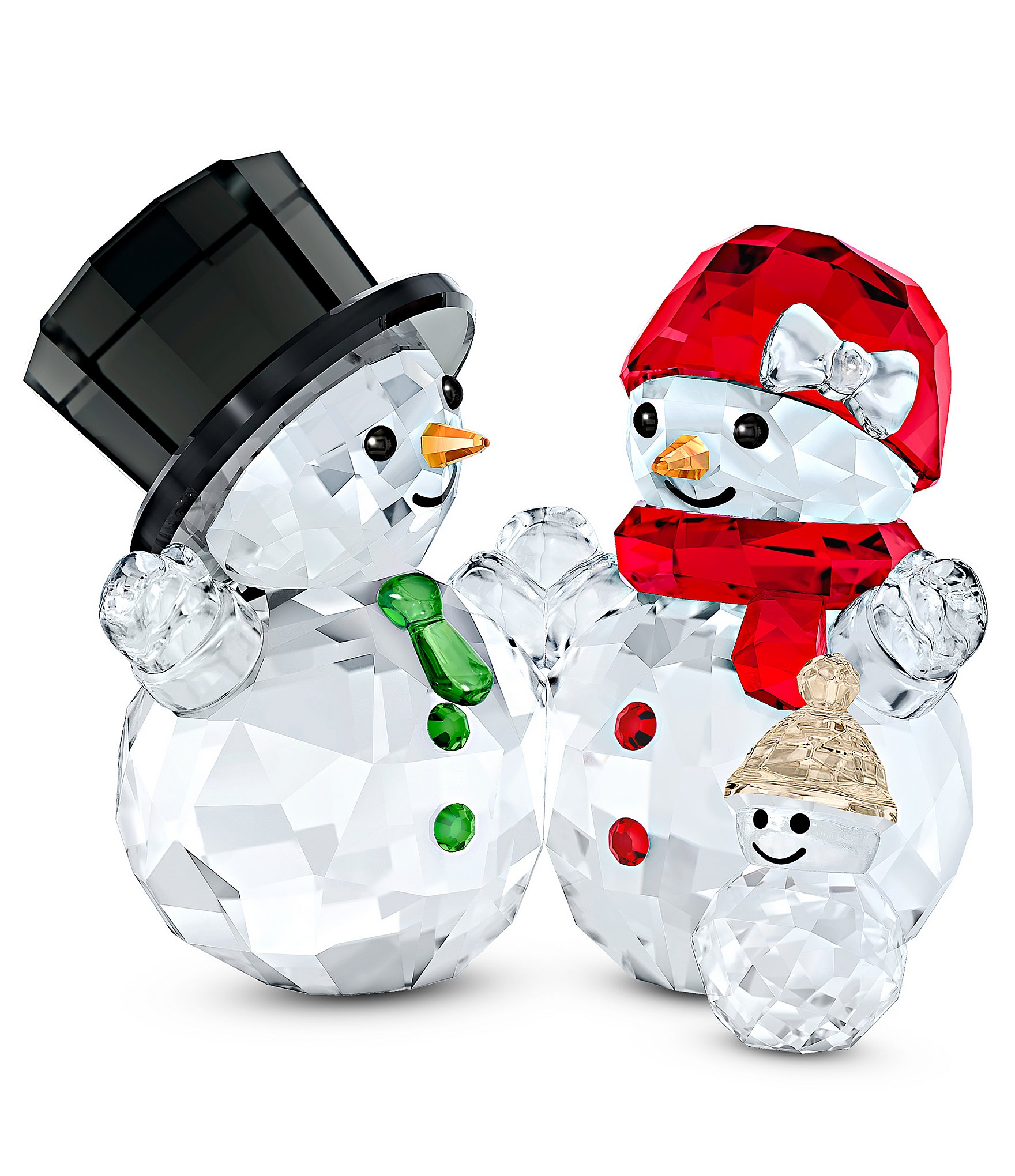 Swarovski Crystal Snowman Family Figurine Dillard's