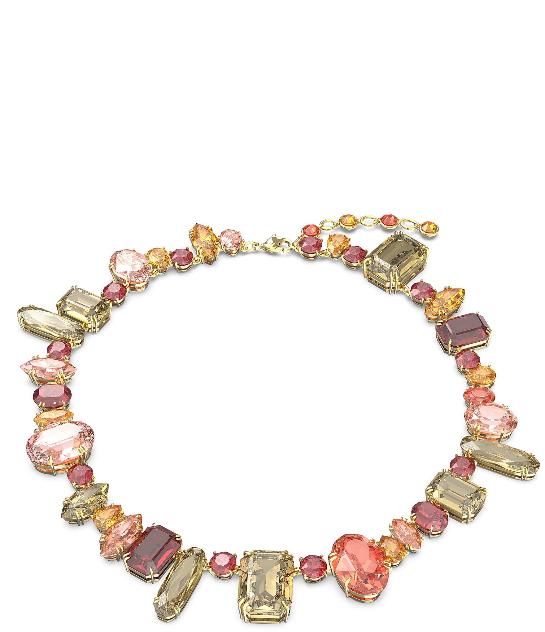 Swarovski Gema Collection Multicolored Mixed Cut Collar Necklace ...