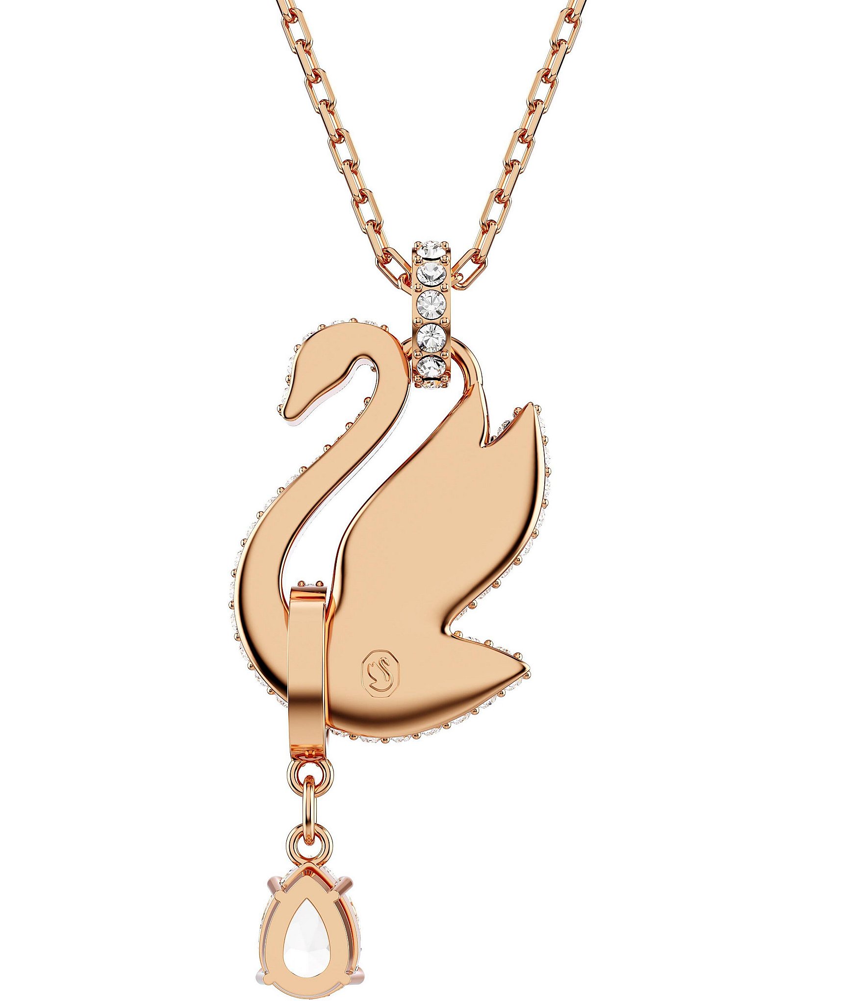 Swarovski Iconic Swan Crystal Short Pendant Necklace