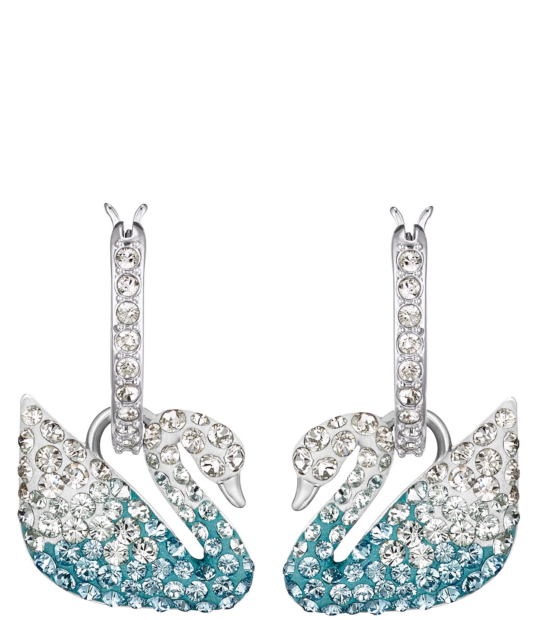 Yellow Chimes Crystals from Swarovski Designer Blue Swan Crystal Earrings  for Women and Girls : YELLOW CHIMES: Amazon.in: Jewellery