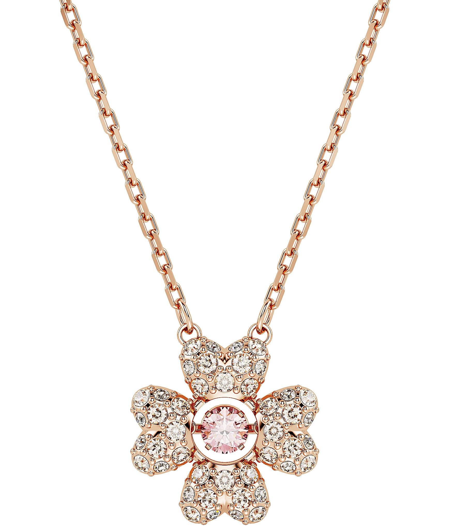 Swarovski Idyllia Clover Crystal Short Pendant Necklace