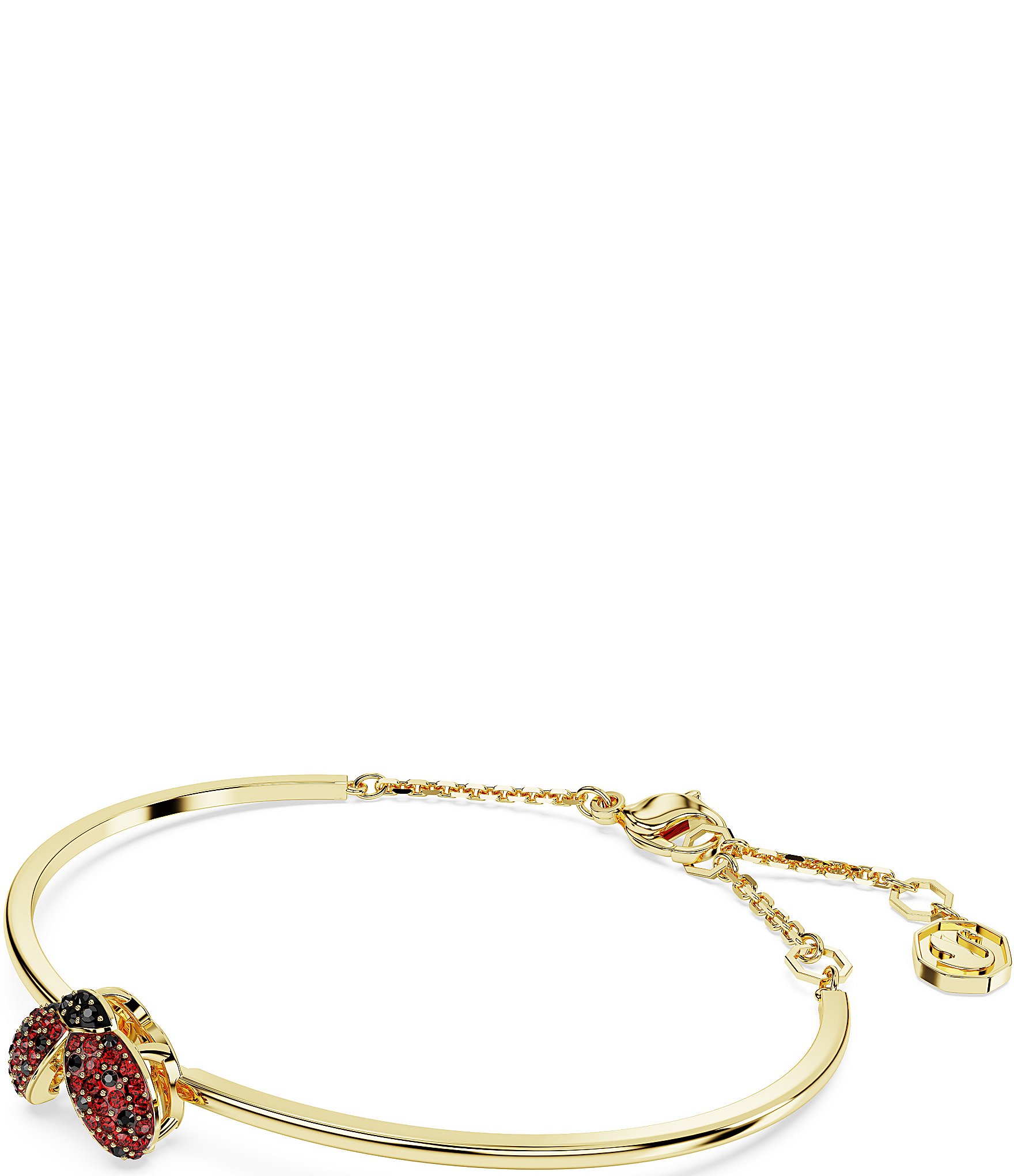 Swarovski Idyllia Crystal Ladybug Bangle Bracelet