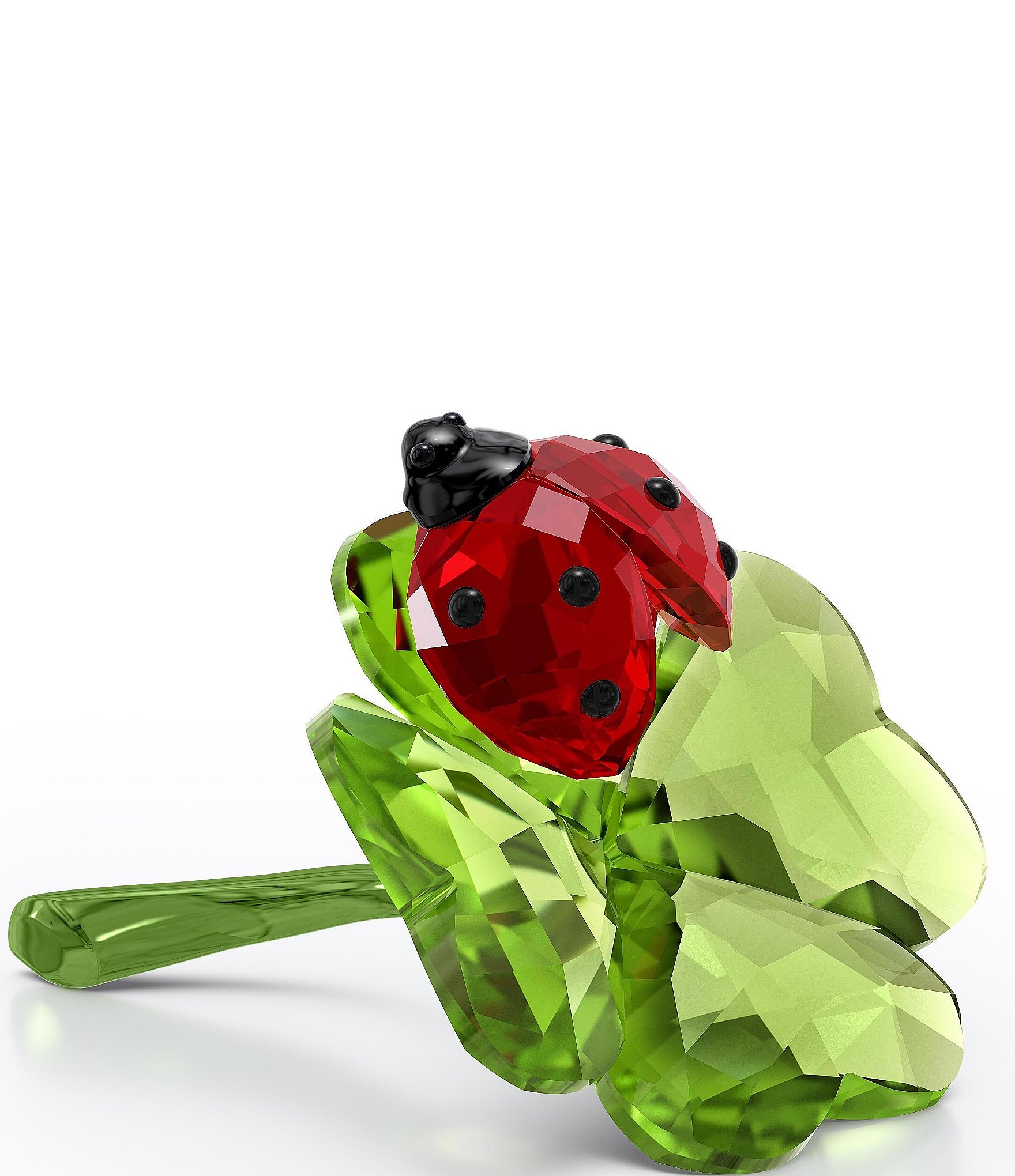 Swarovski Idyllia Ladybug and Clover Figurine