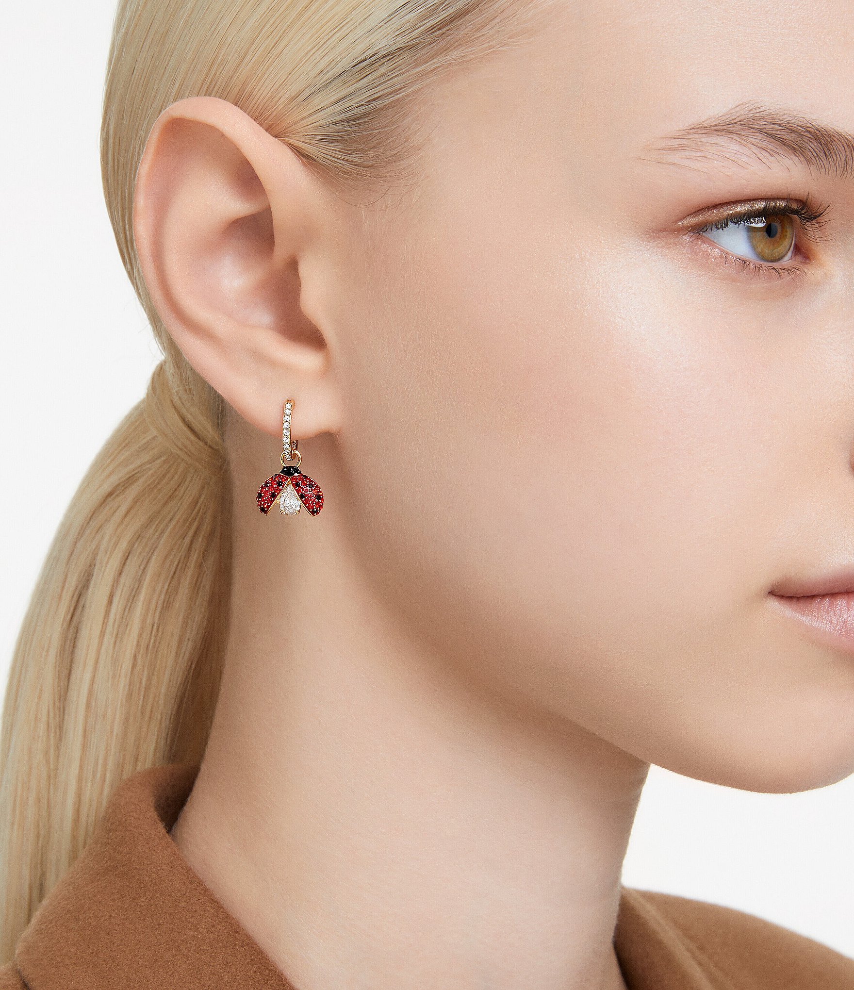 Swarovski ladybug earrings discount
