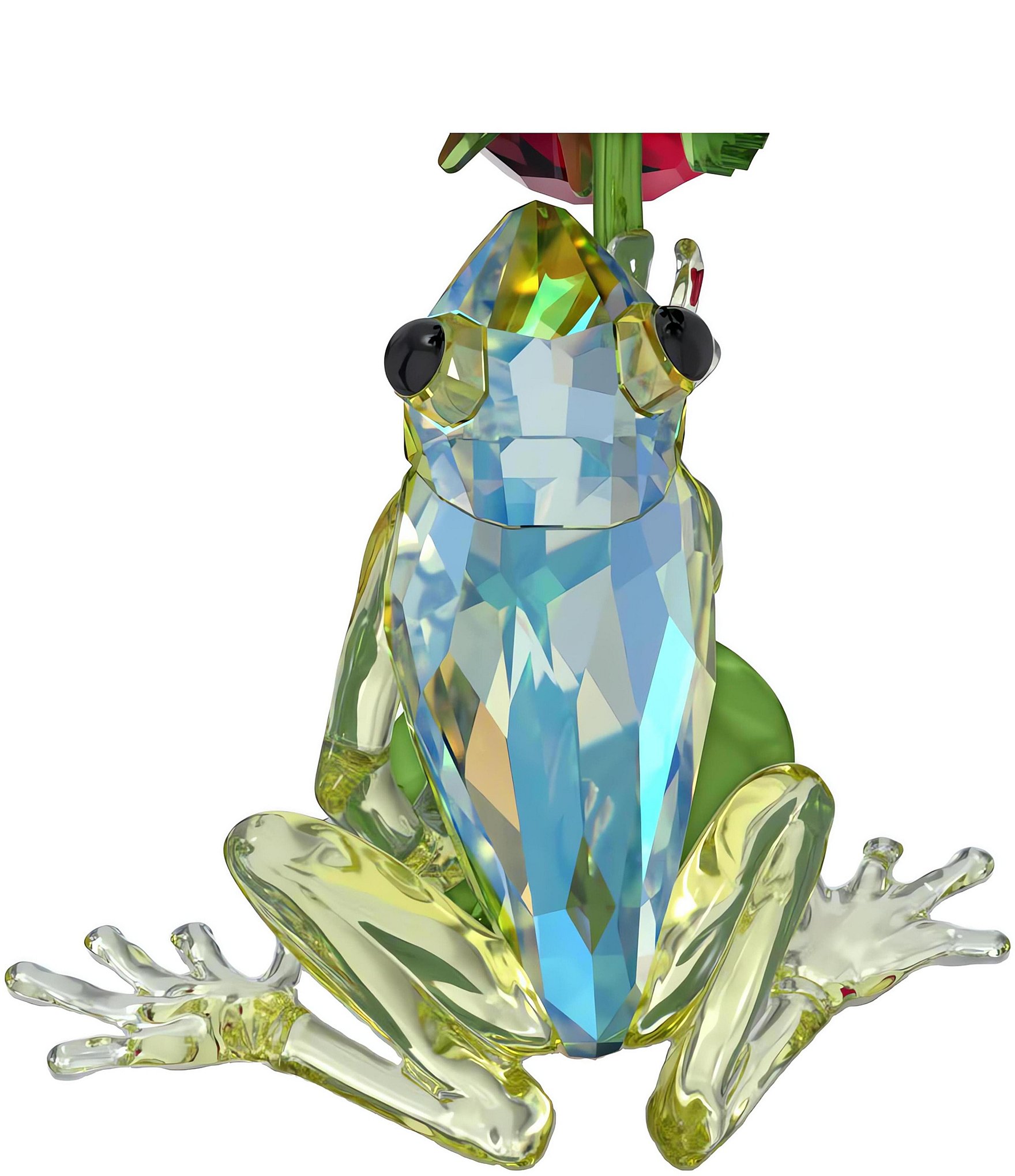 Swarovski IIdyllia Frog, Bee, and Strawberry Figurine