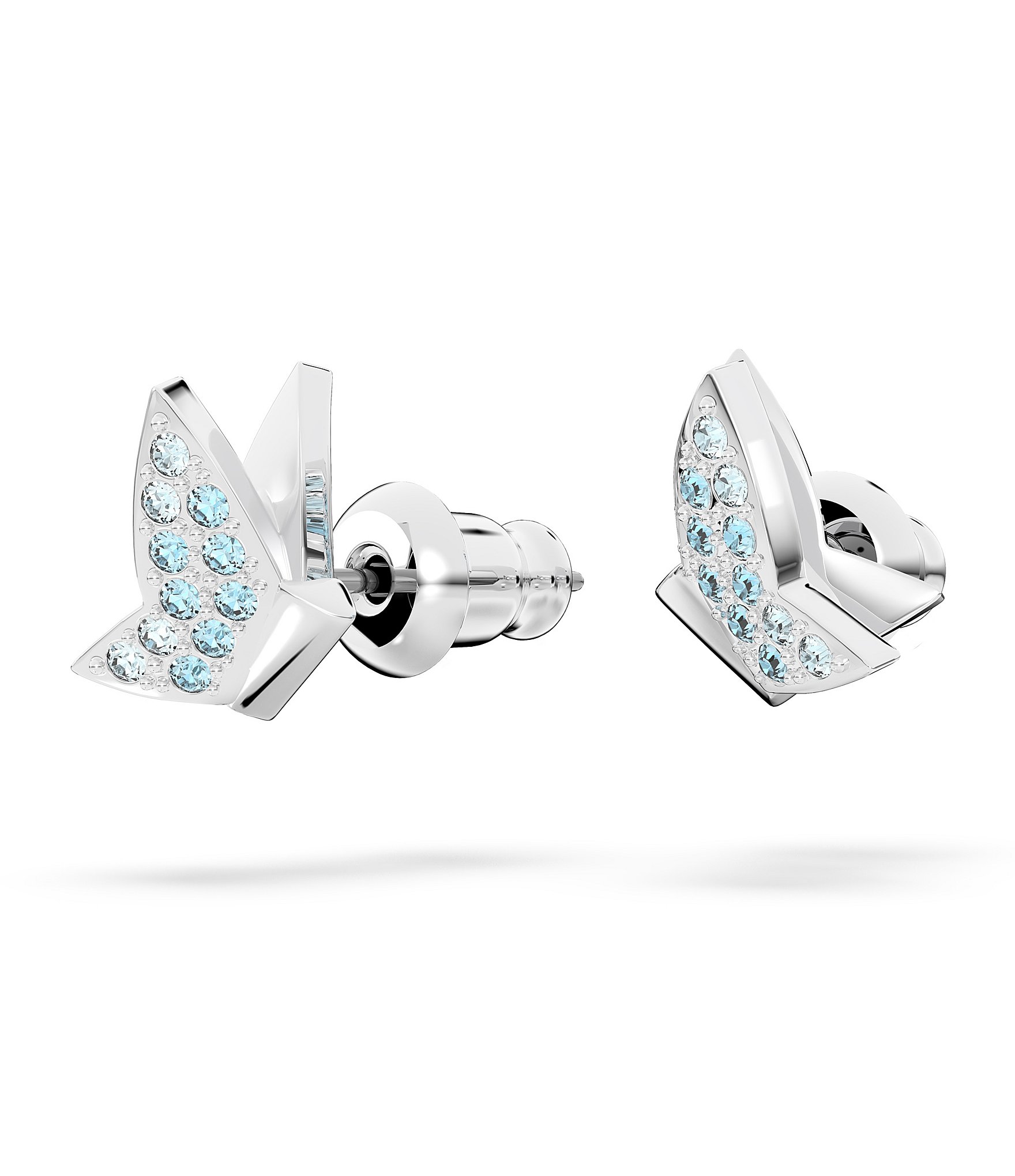 Swarovski Lilia Blue Butterfly Crystal Stud Earrings