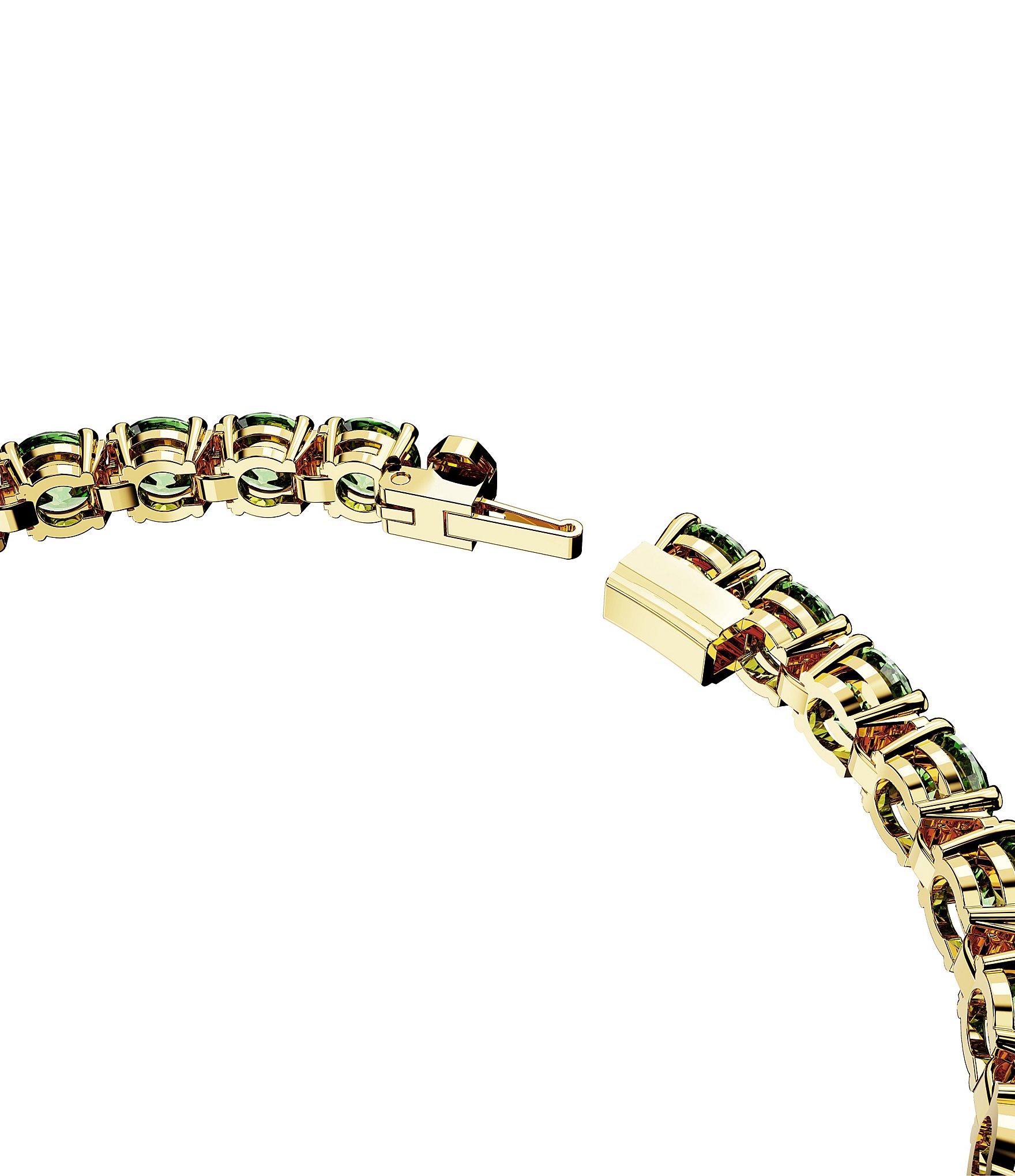 Swarovski Matrix Collection Crystal Green Tennis Line Bracelet