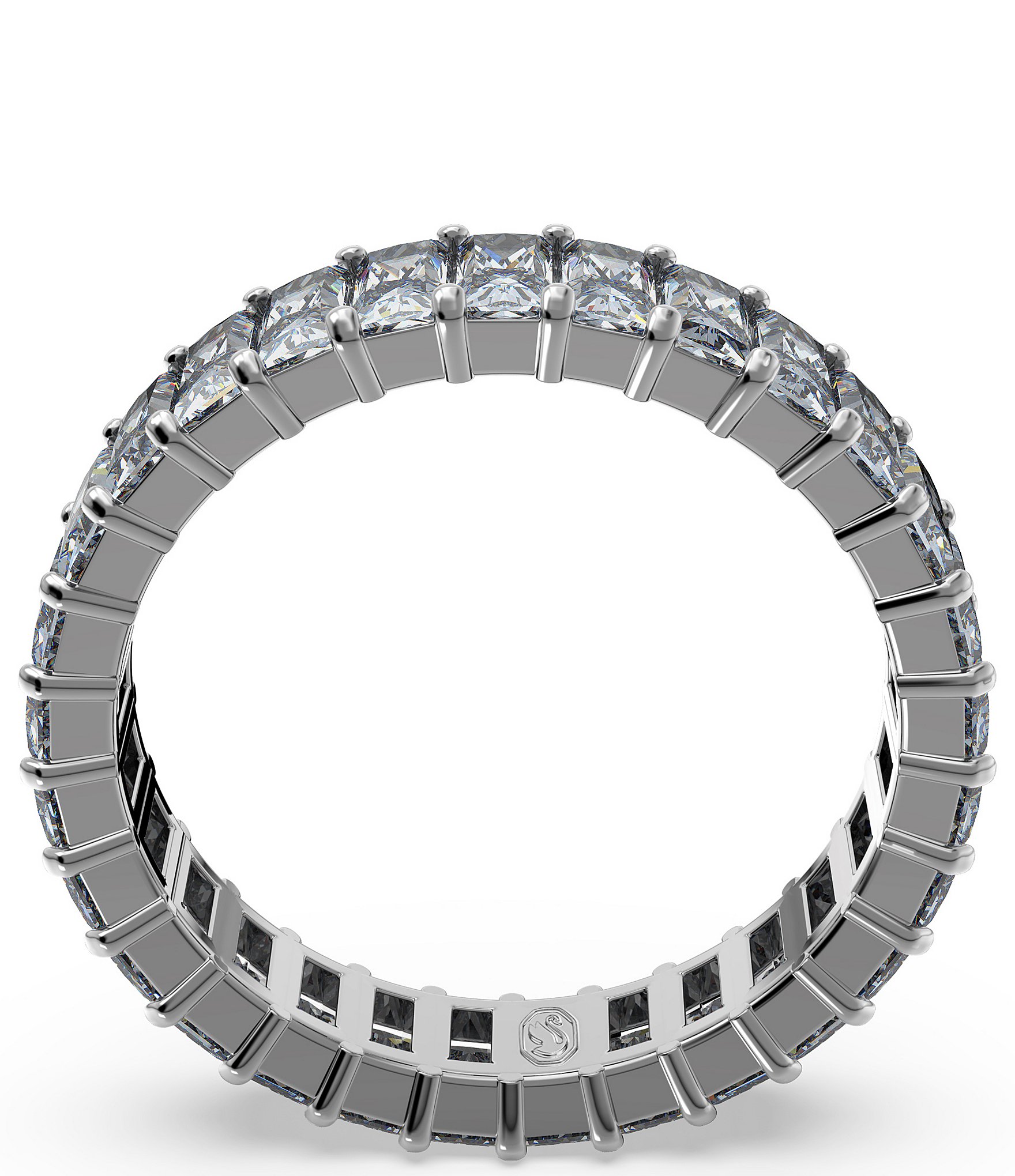 Swarovski Matrix Collection Grey Baguette Cut Band Ring