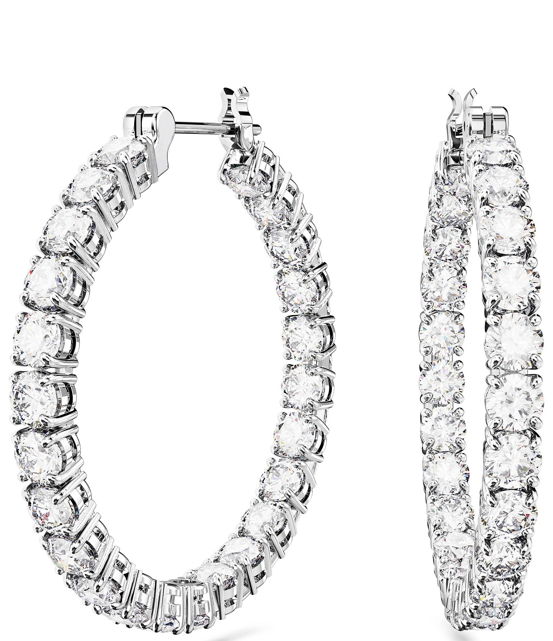 Swarovski Matrix Collection Hoop Earrings | Dillard's