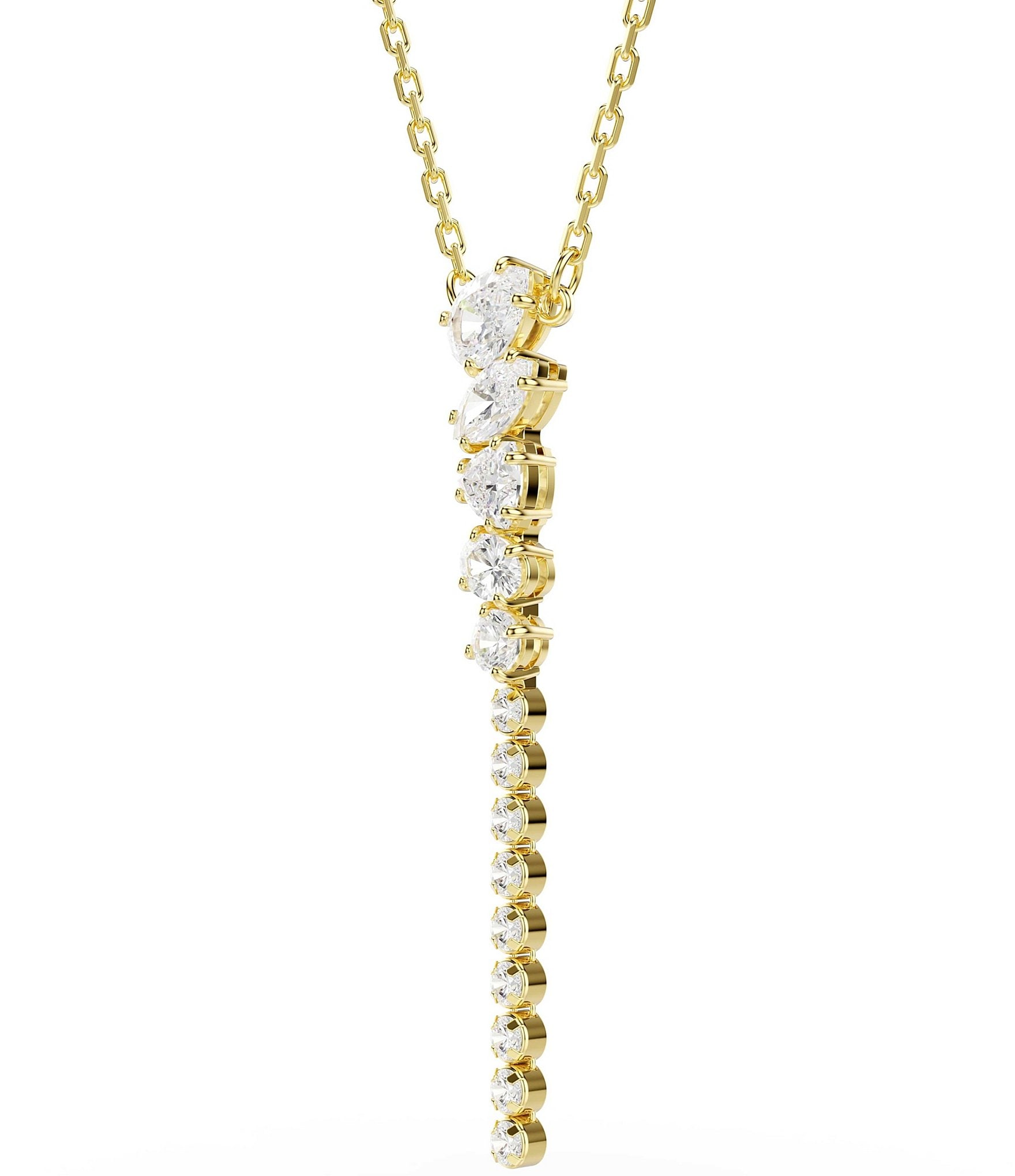 Swarovski Mesmera Mixed Cut CZ Y Necklace