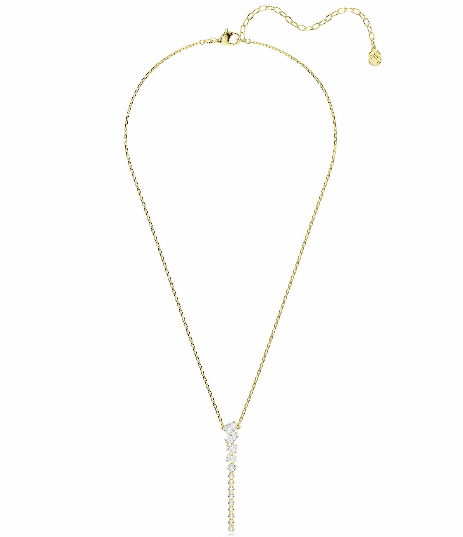 Swarovski Mesmera Mixed Cut CZ Y Necklace
