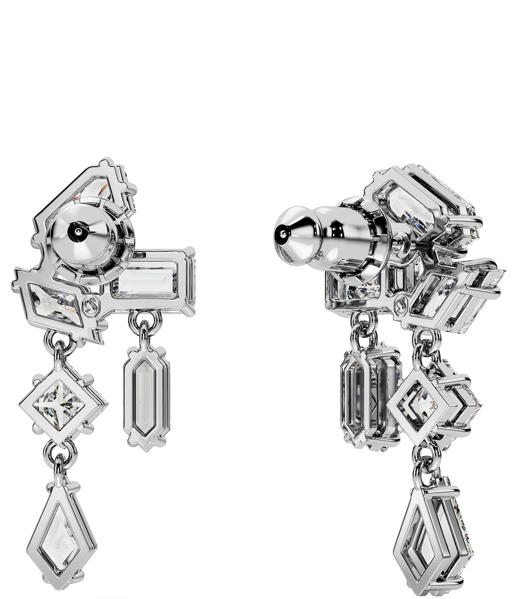 Swarovski Crystal Mesmera Mixed Cuts Drop Earrings