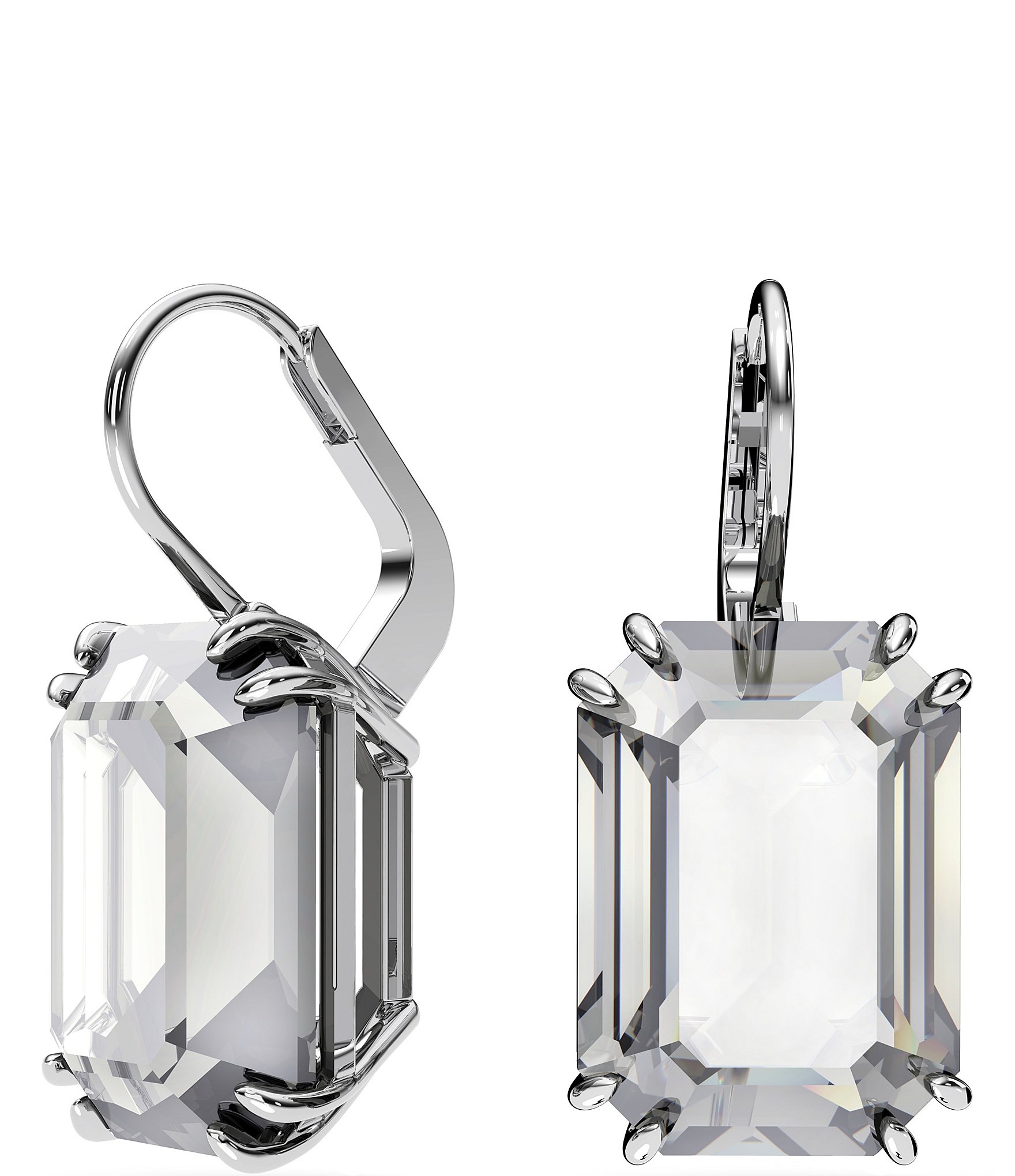 Swarovski Millenia Octagon Crystal Drop Earrings