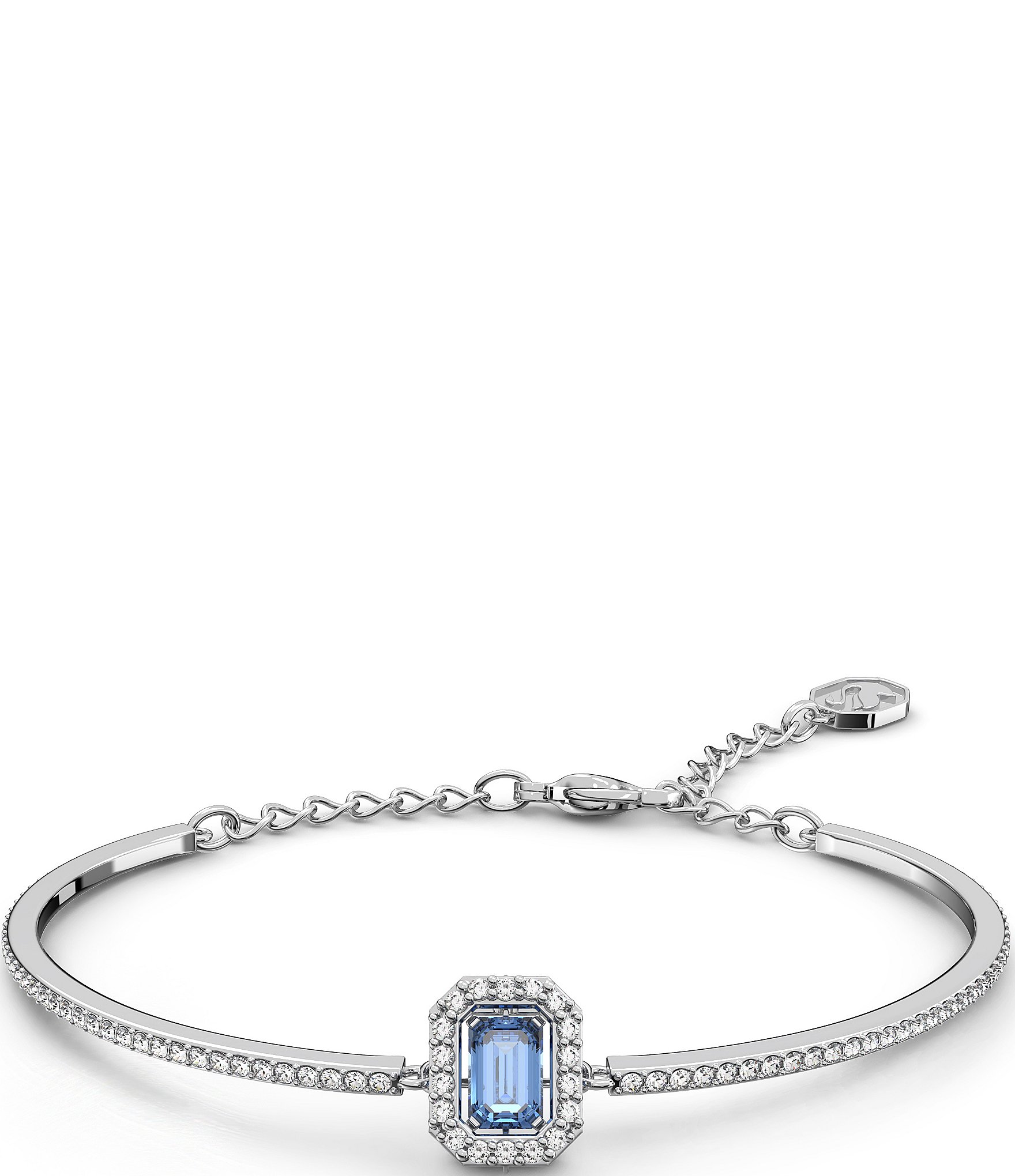 Swarovski Louison Bracelet, Blue, Rhodium plated - Jewellery from WILCOX  AND CARTER JEWELLERS UK