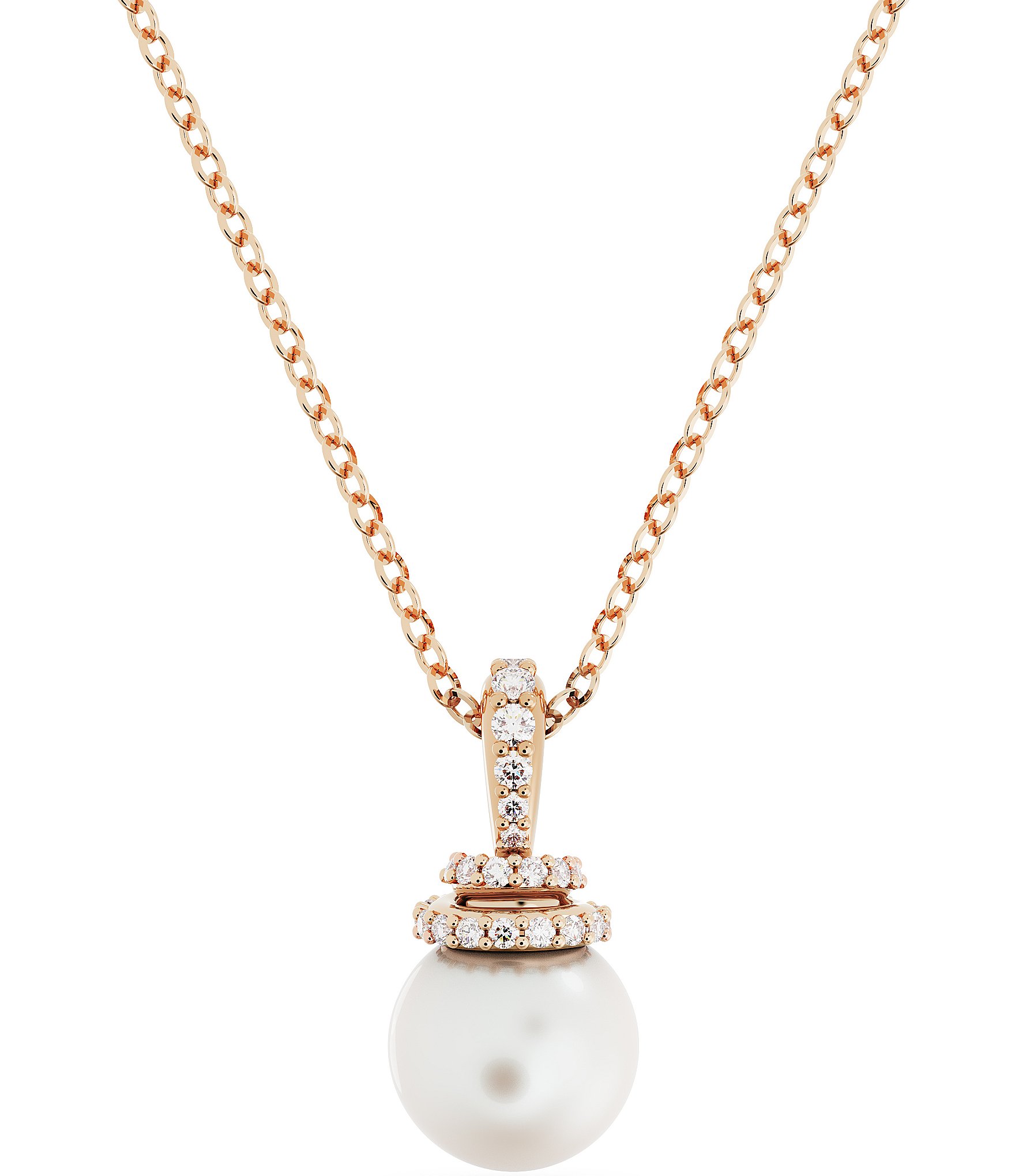 Swarovski Originally Pearl Short Crystal Pendant Necklace