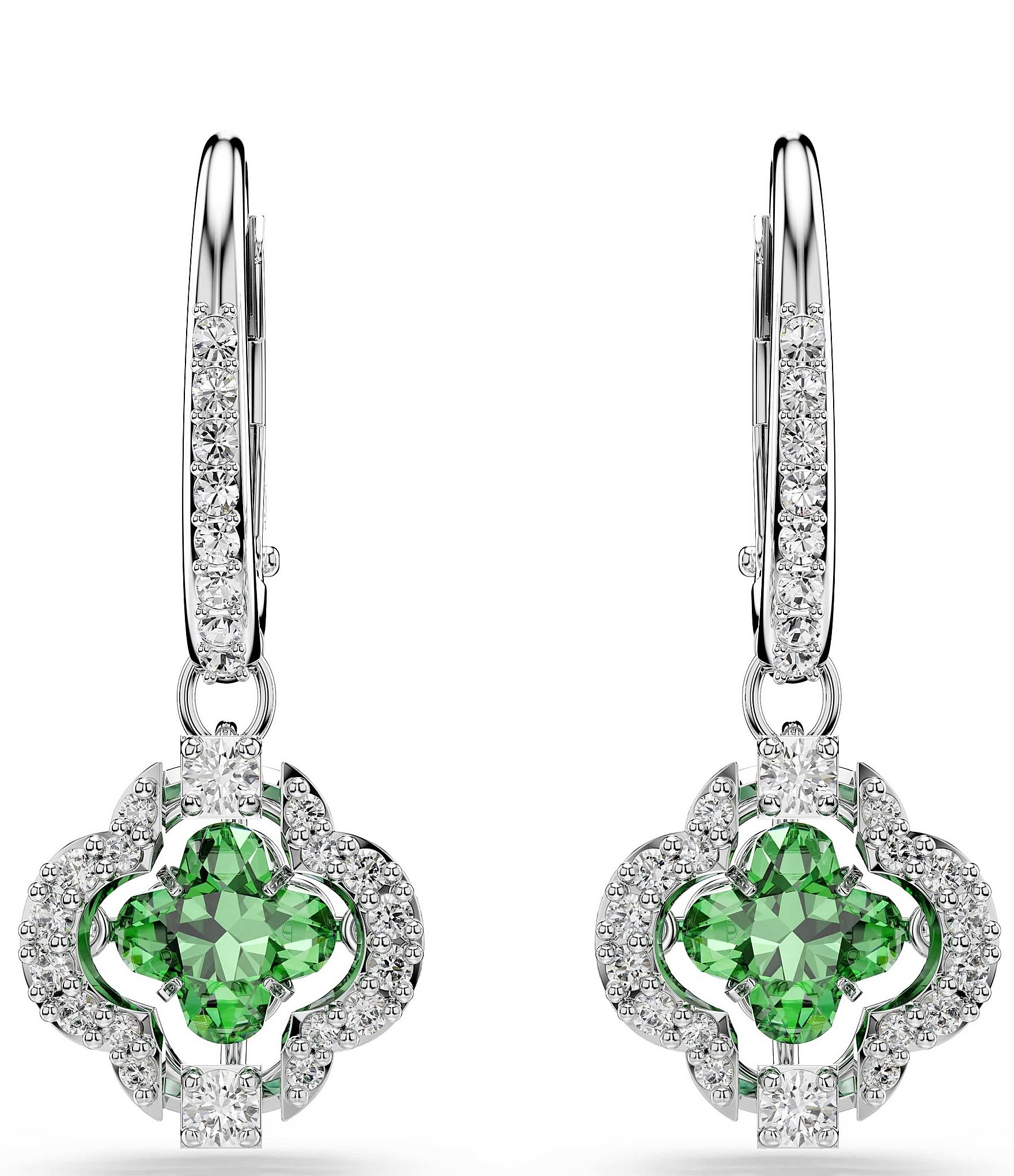 Swarovski Una Angelic Mixed Cut CZ Drop Earrings