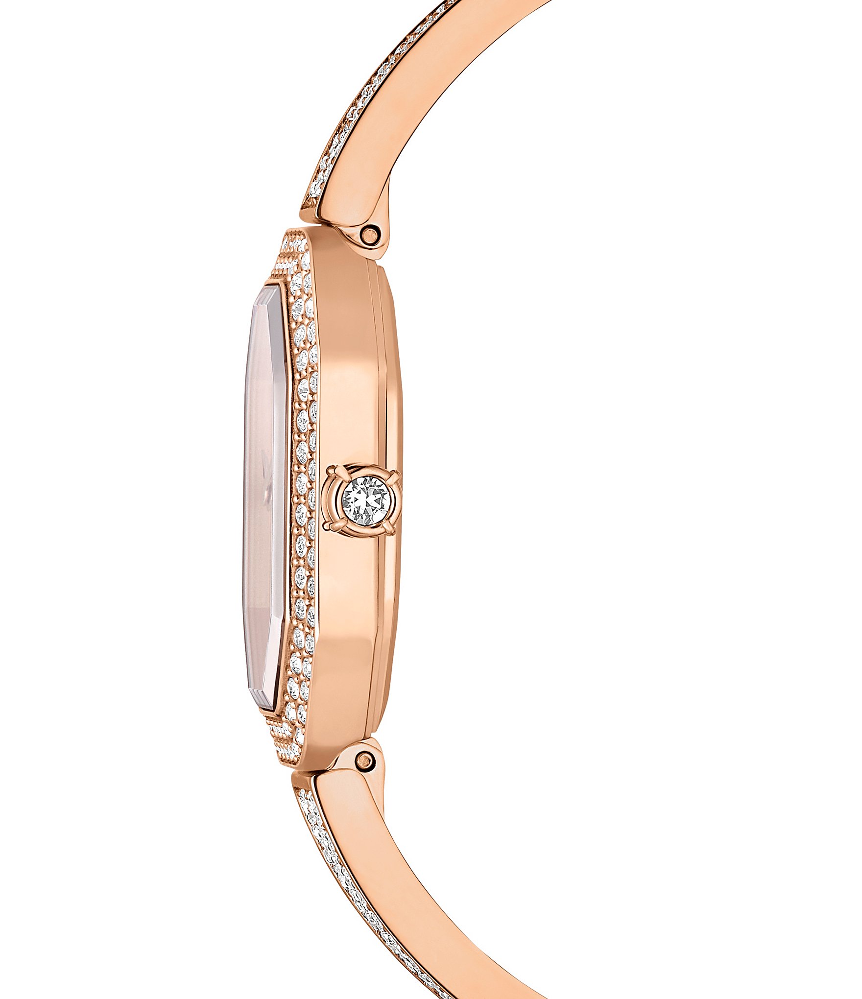 Swarovski Women's Crystal Dextera Quartz Analog Rose Gold Tone Stainless Steel Bracelet Watch