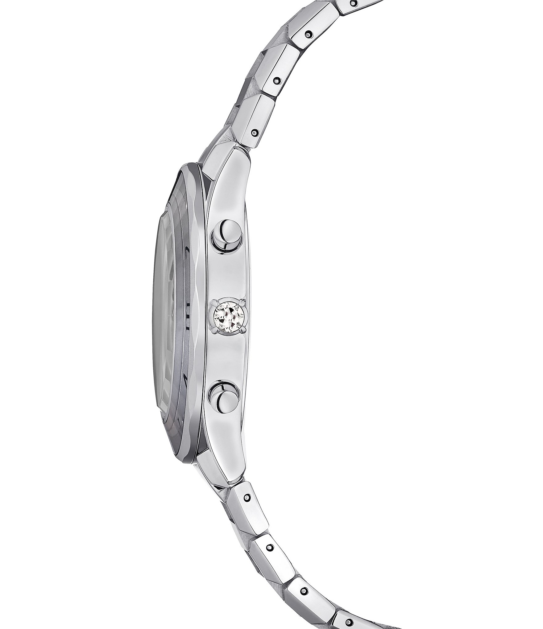 Swarovski Women's Dextera Analog Silver Stainless Steel Chronograph Bracelet Watch