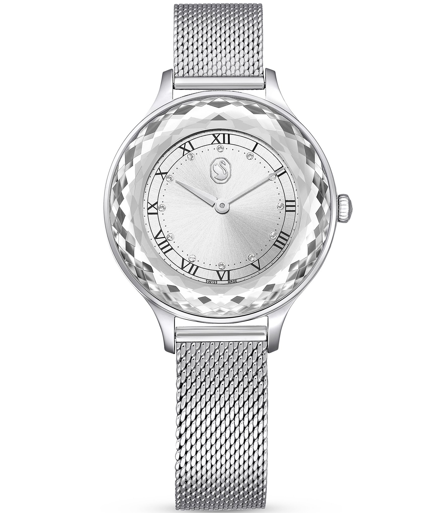 Swarovski Women's Octea Nova Quartz Analog Stainless Steel Mesh Bracelet Watch