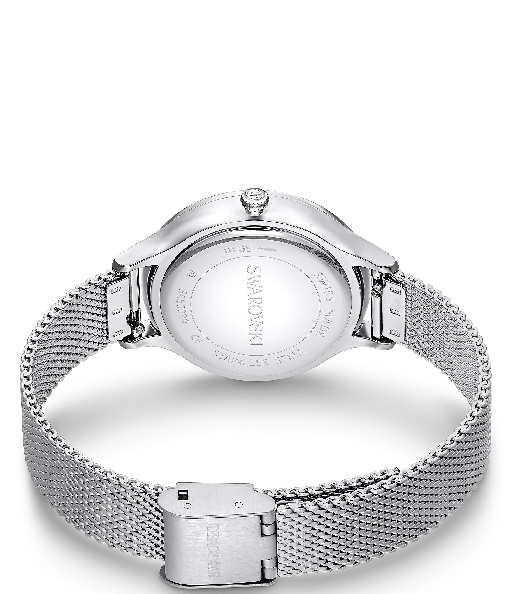 Swarovski Women's Octea Nova Quartz Analog Stainless Steel Mesh Bracelet Watch