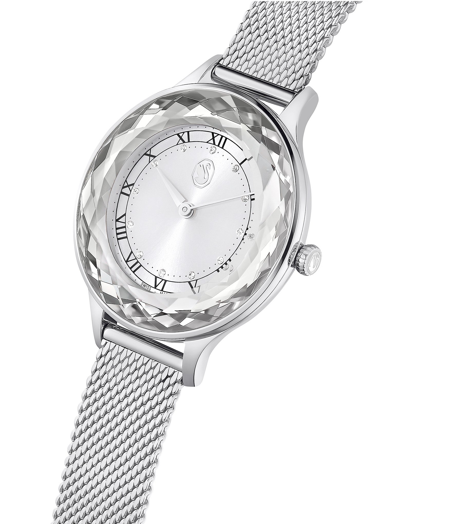 Swarovski Women's Octea Nova Quartz Analog Stainless Steel Mesh Bracelet Watch