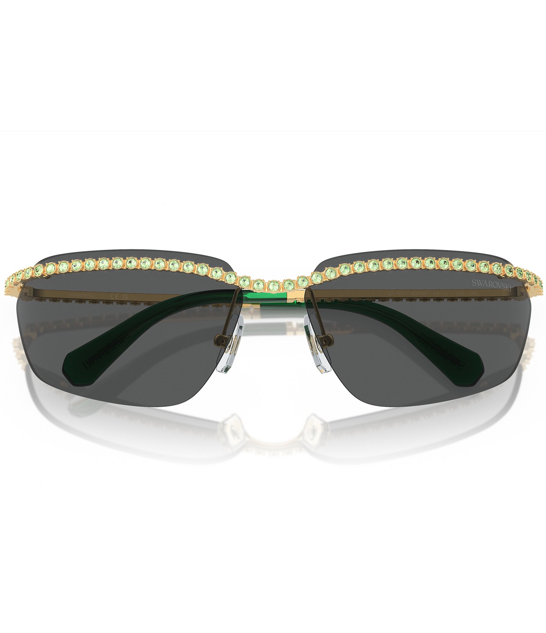 Swarovski Women's SK7001 64mm Irregular Square Sunglasses