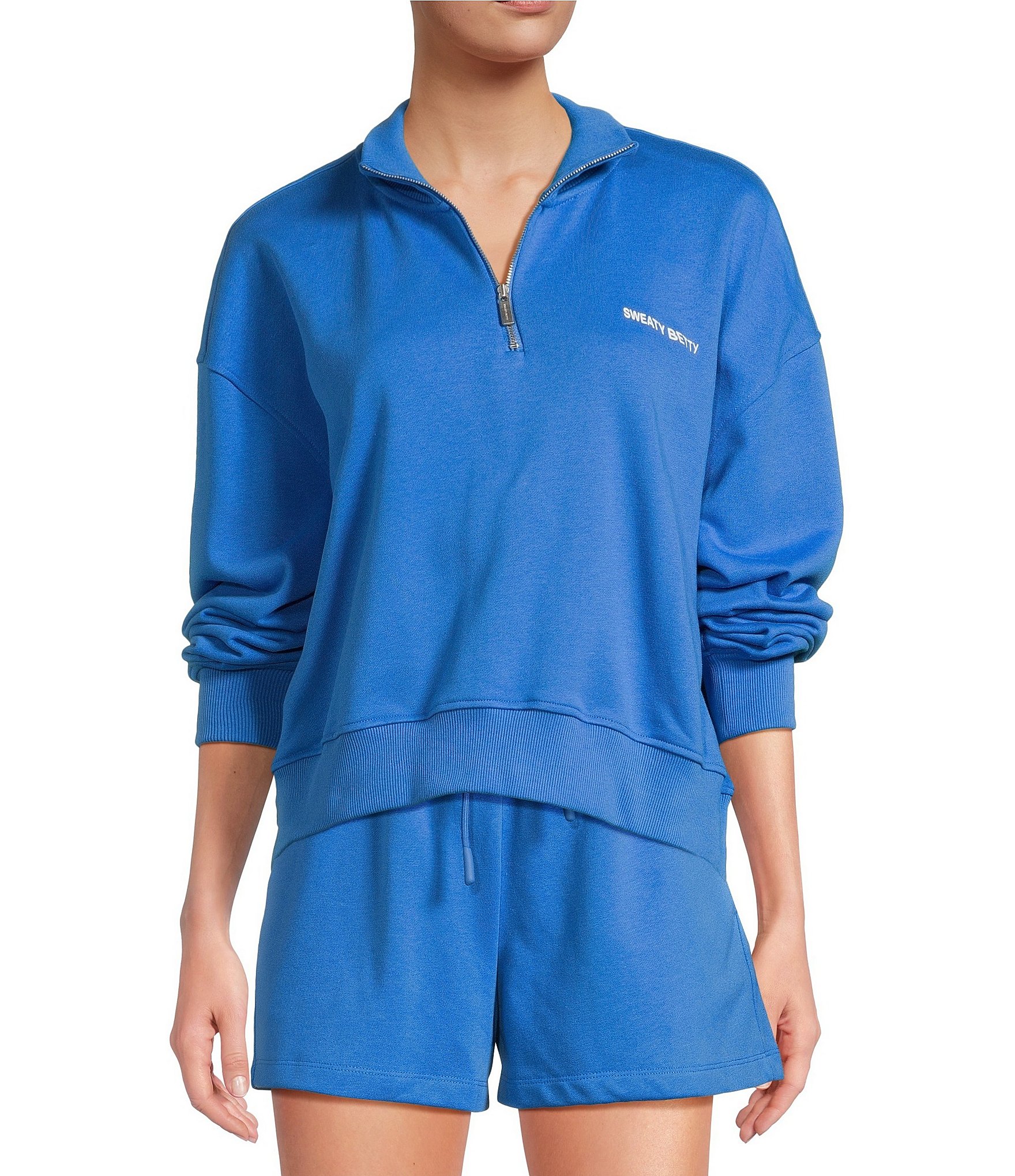 Sweaty Betty Revive Crop Half Zip Sweatshirt | Dillard's