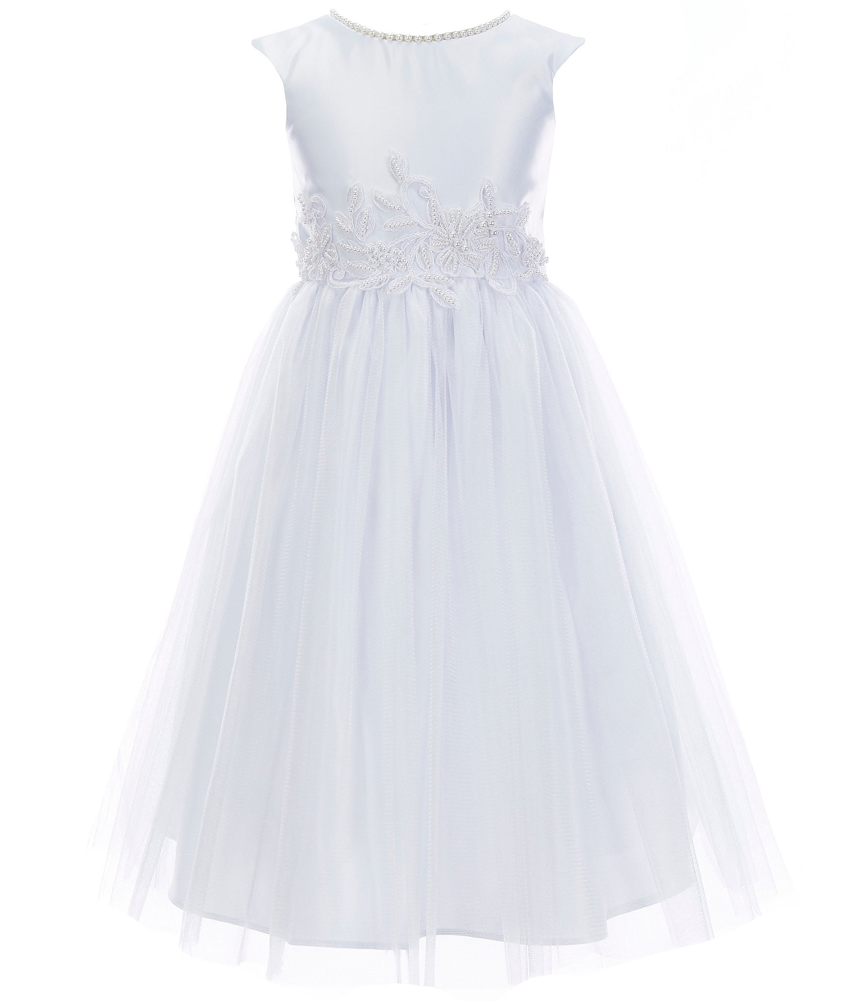 white dress for 6 years old girl
