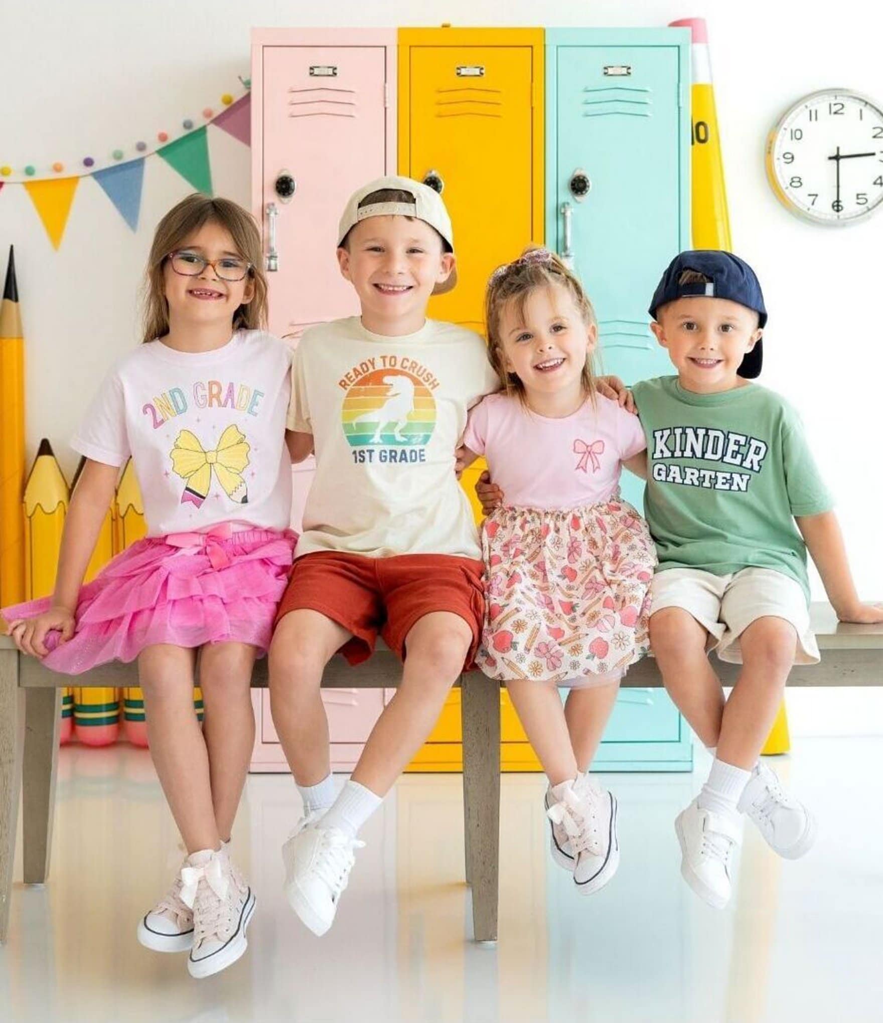 Sweet Wink Little Kids Short Sleeve Preschool Varsity T-Shirt