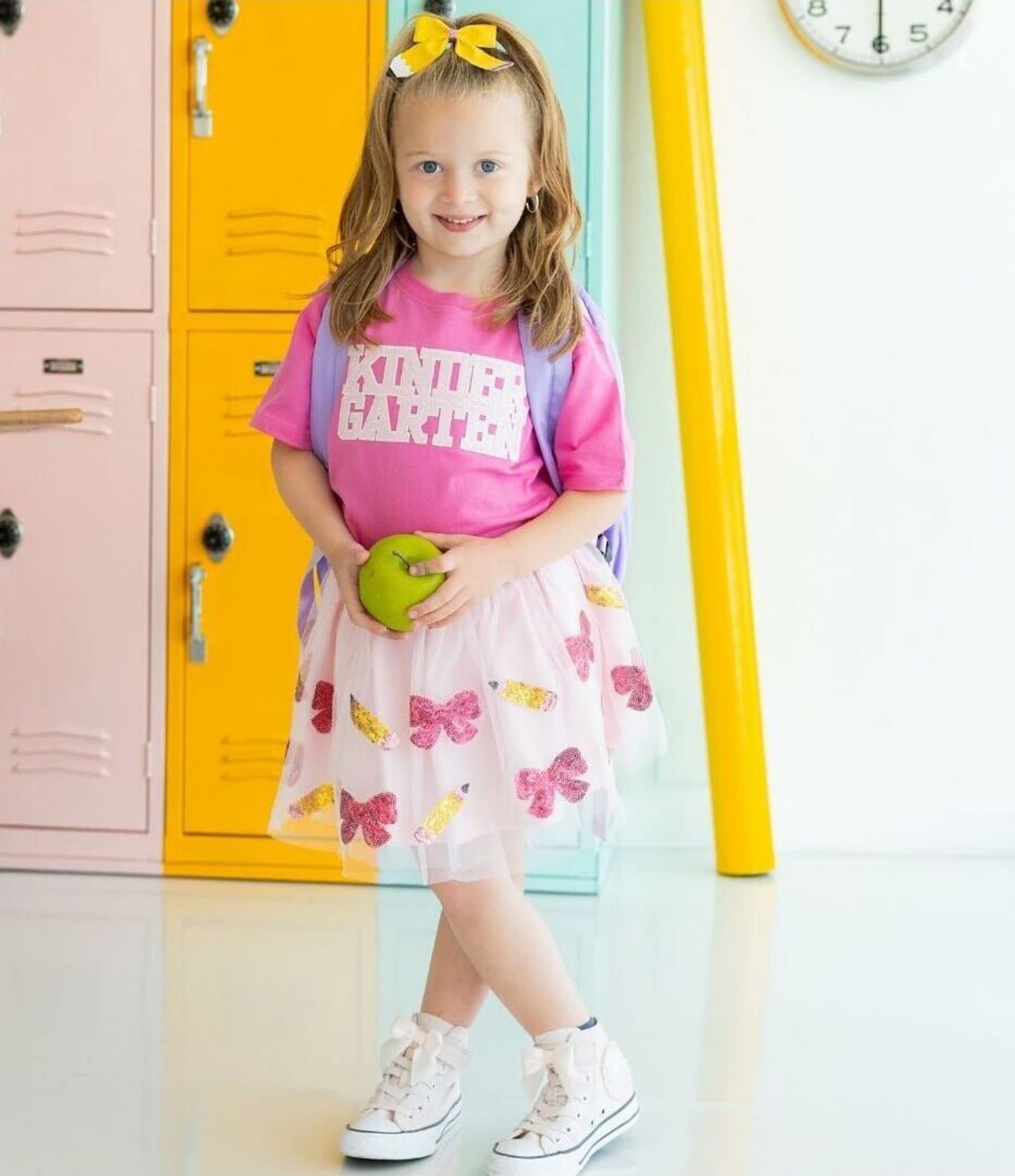 Sweet Wink Little/Big Girls Back To School Cutie Sequin Tutu Skirt