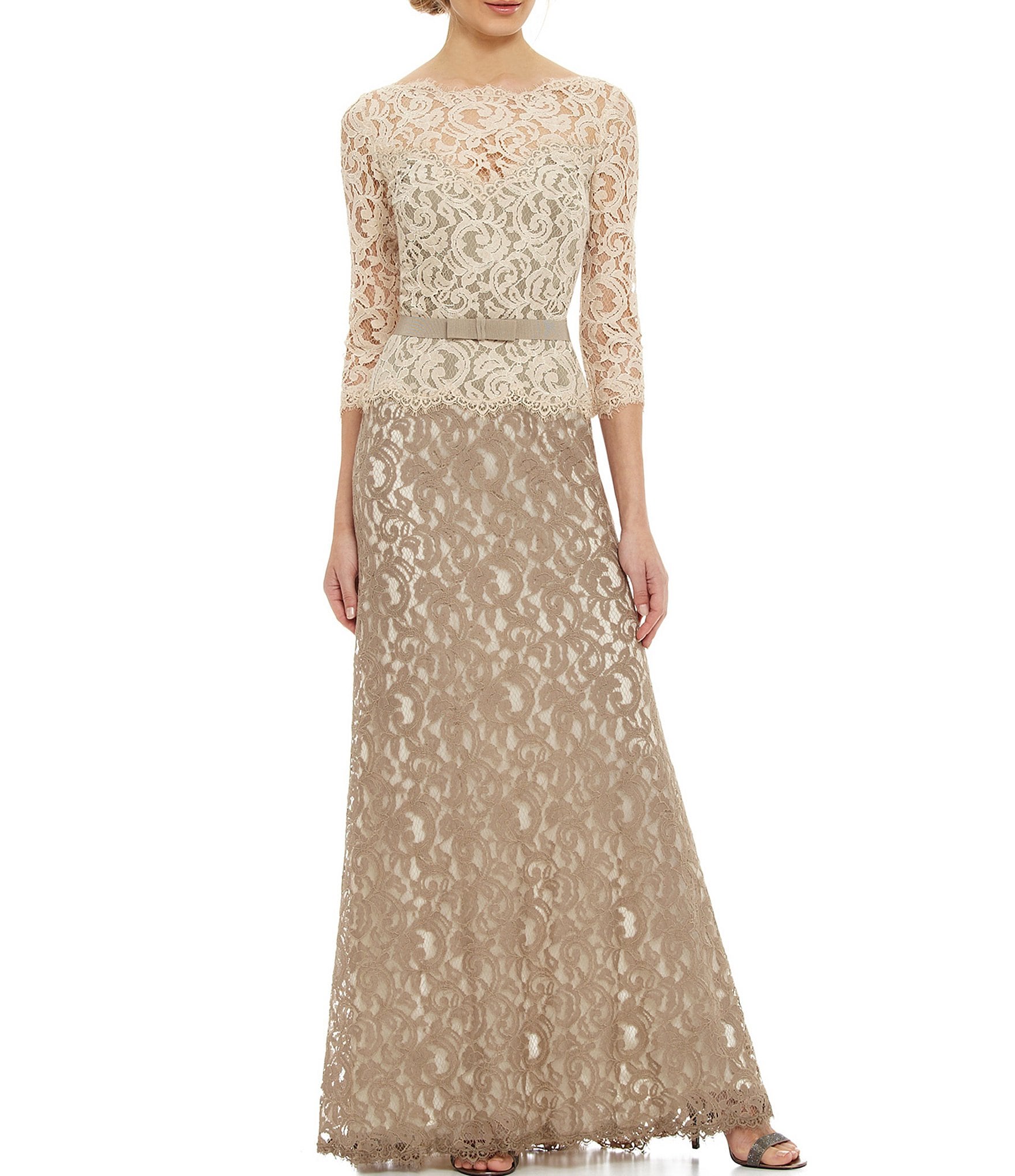 Tadashi shoji 2025 lace gown