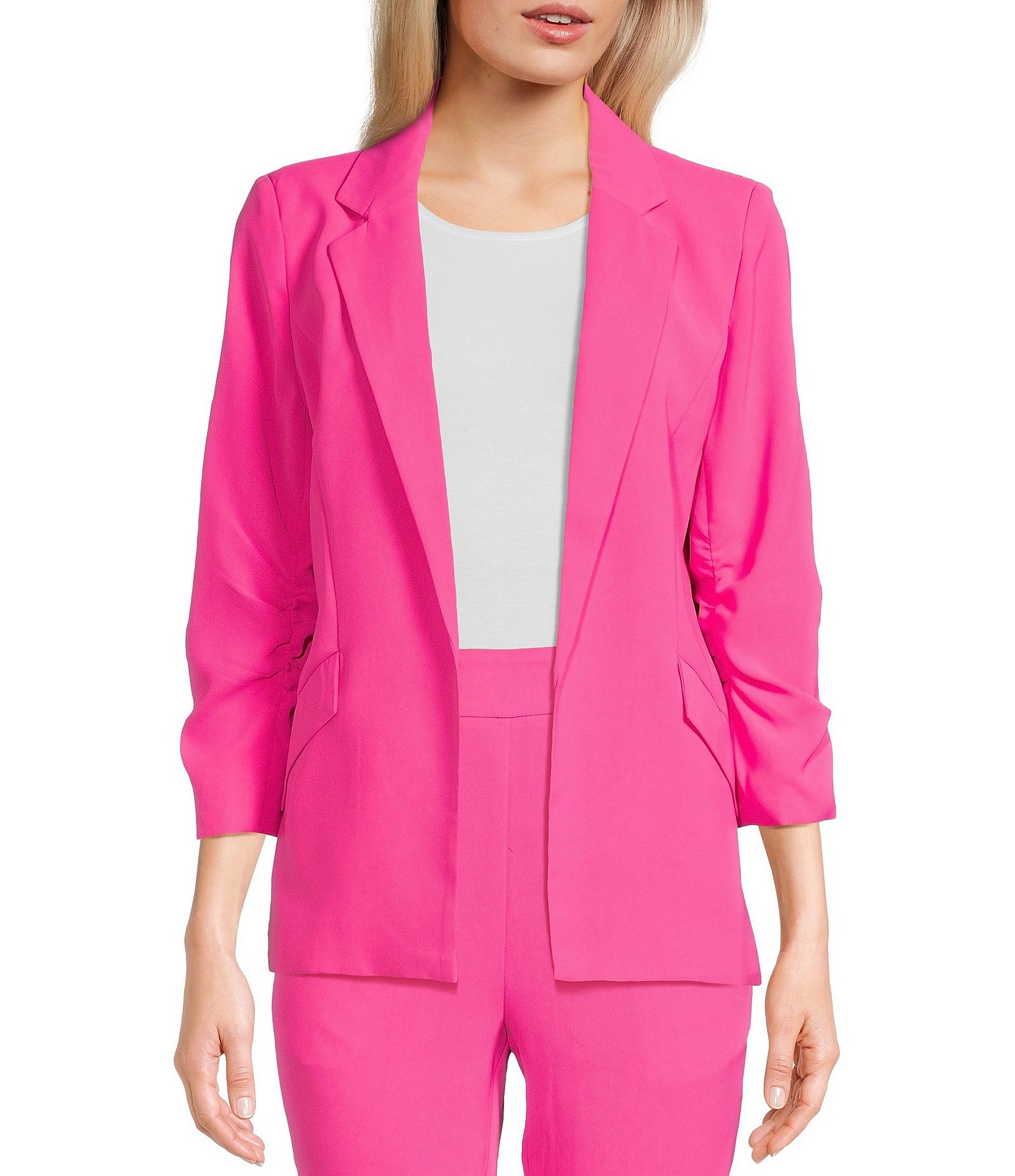 Takara Coordinating Flap Pocket Open Front Blazer | Dillard's