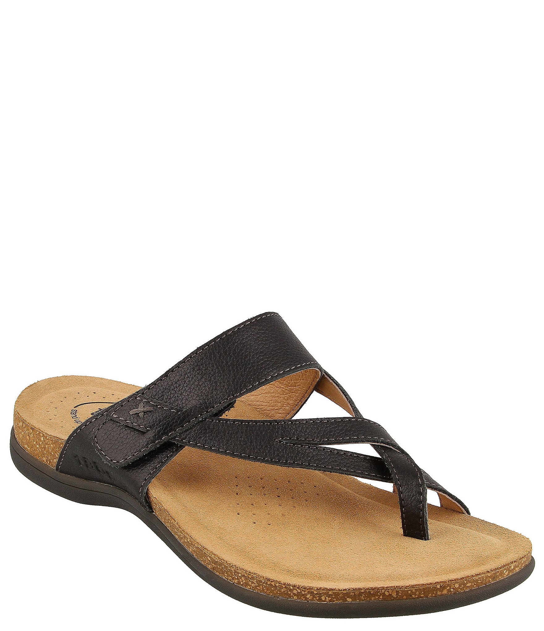 Taos Footwear Perfect Leather Toe Loop Thong Adjustable Sandals | Dillard's