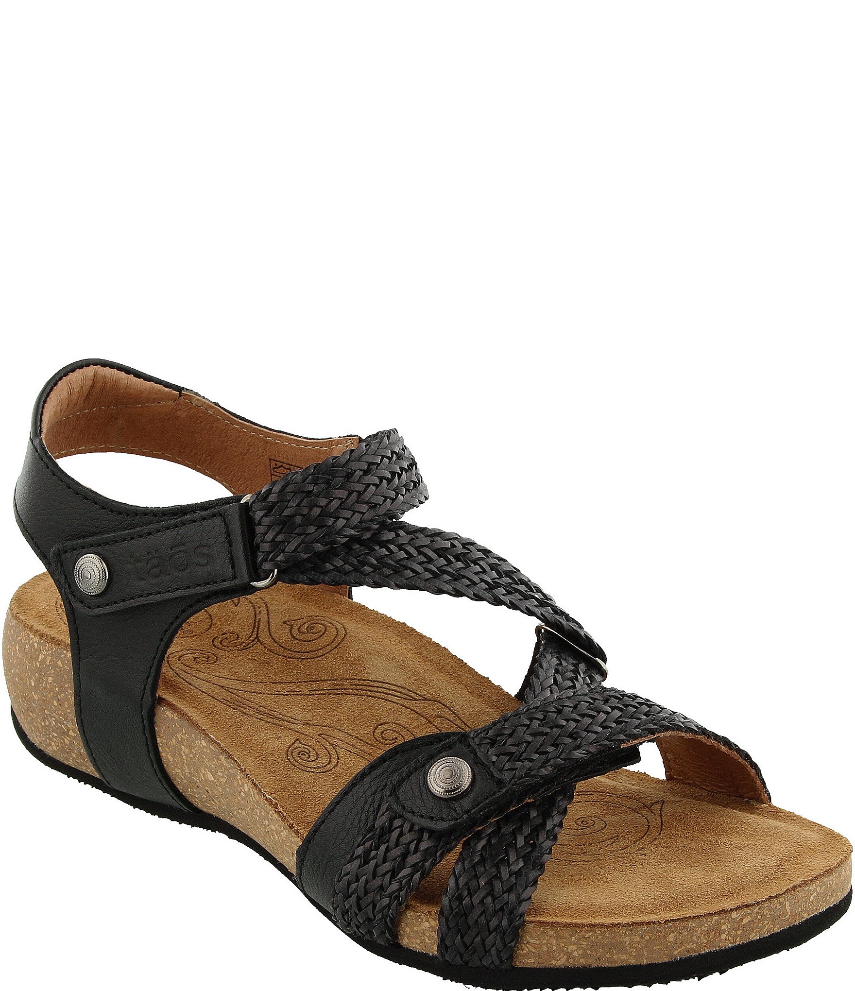 Taos Footwear Trulie Woven Leather Sandals