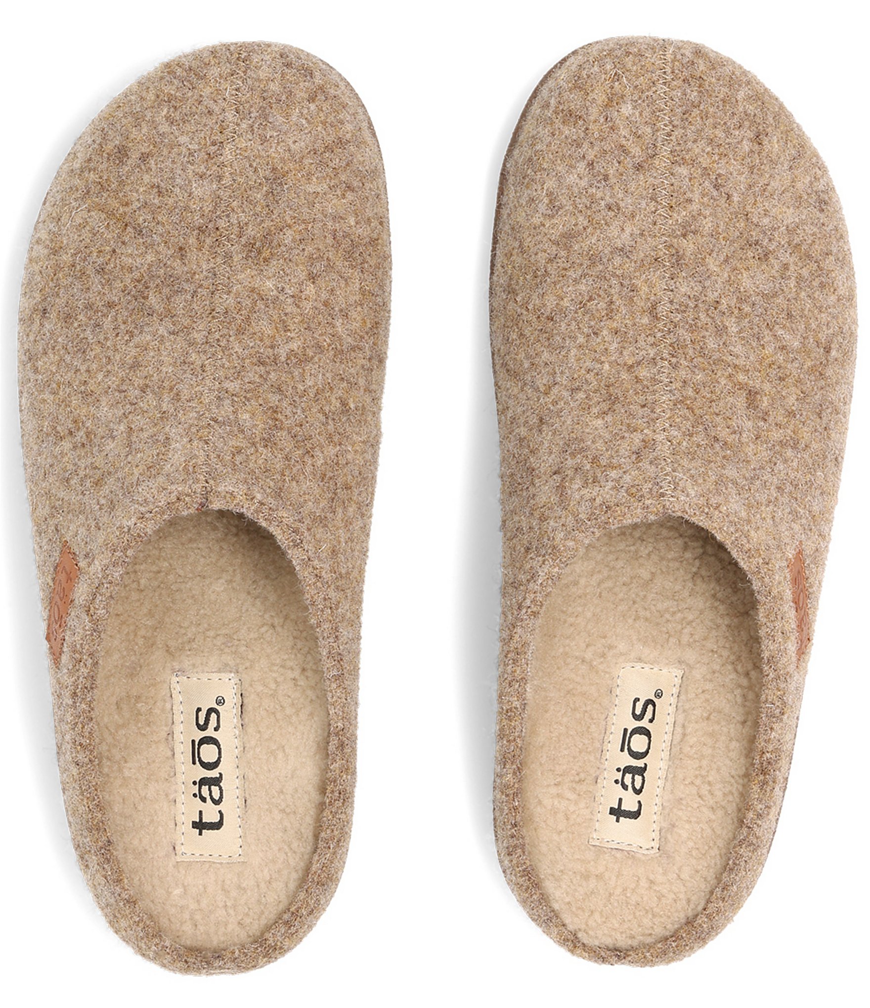 Taos Footwear Woolness Faux Fur Lined Wool Clog Slippers