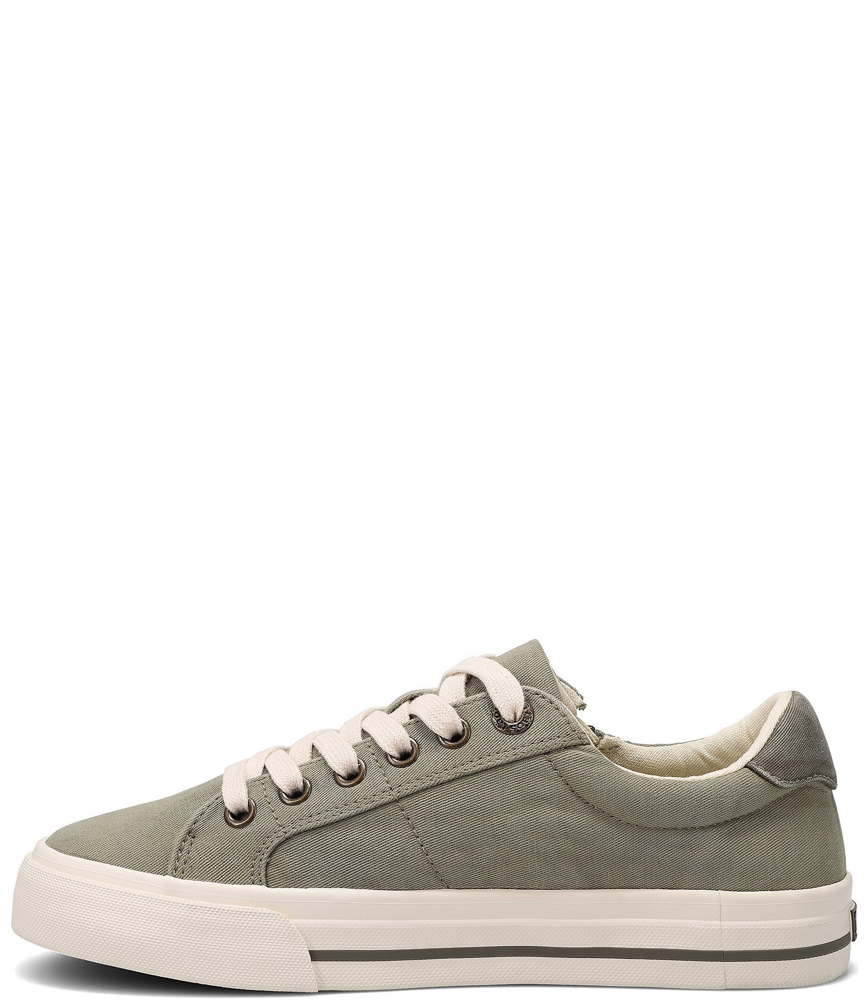 Taos Footwear Z-Soul Canvas Oxford Zip Detail Sneakers