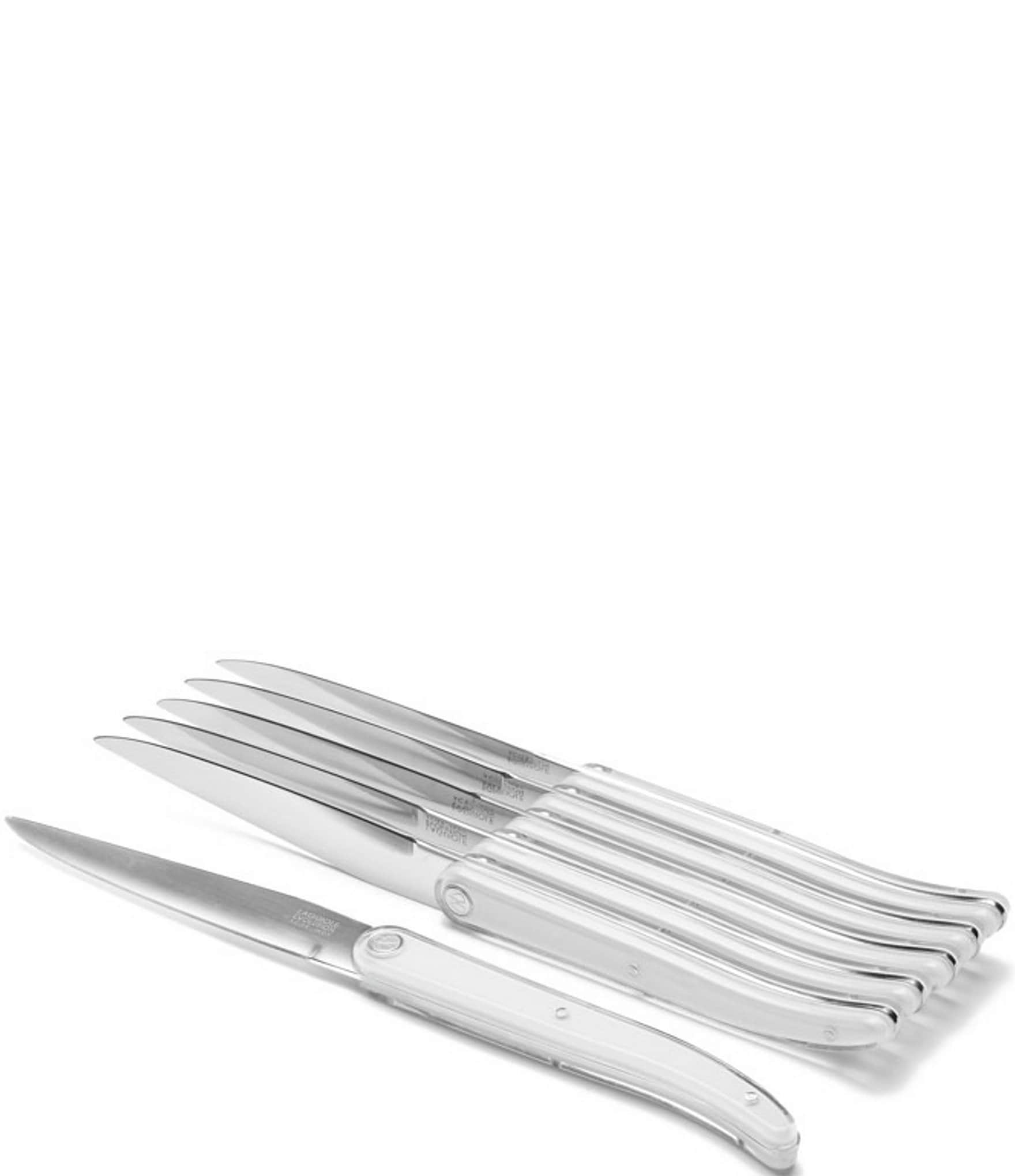 Tarrerias Bonjean Laguiole Sens Colored Handle 6-Piece Steak Knife Set