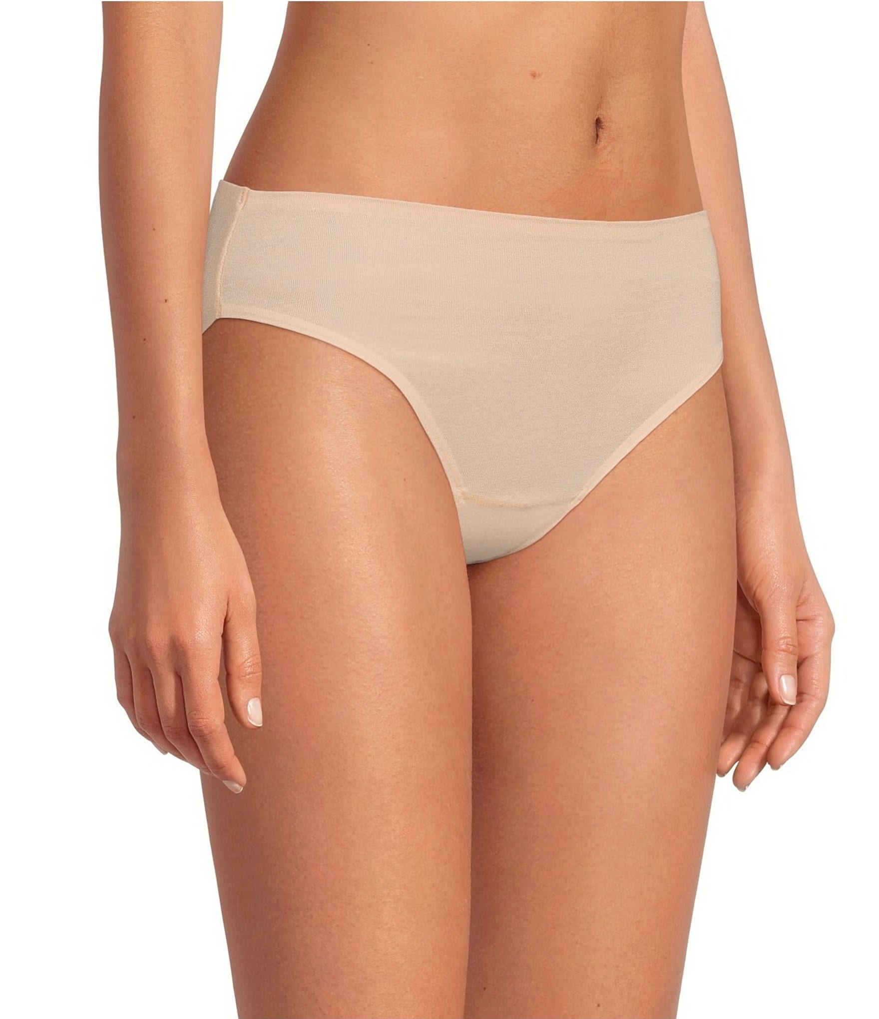 White NO VPL Invisible High Waisted Panty S