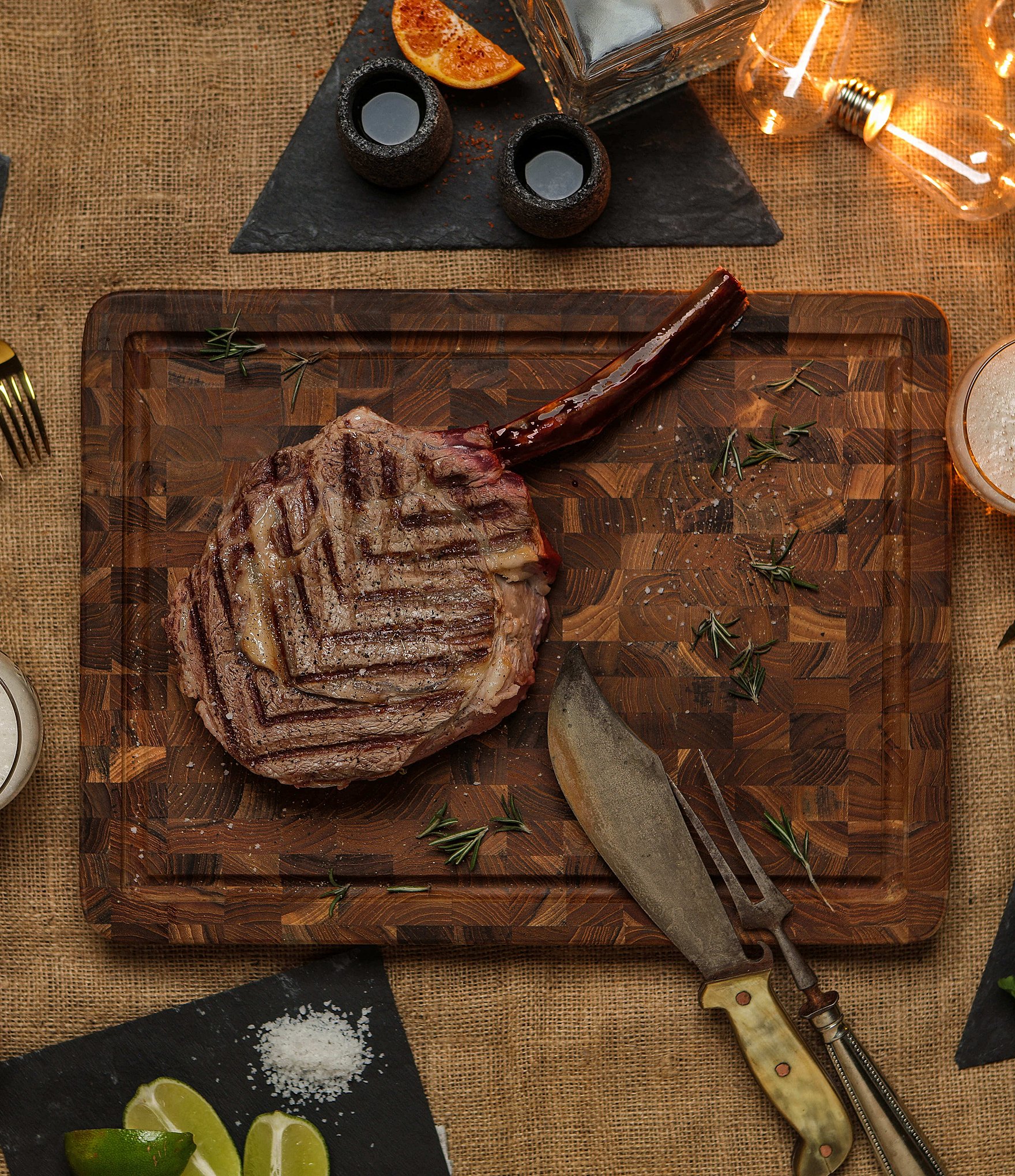 Teakhaus Butcher Block with Juice Canal