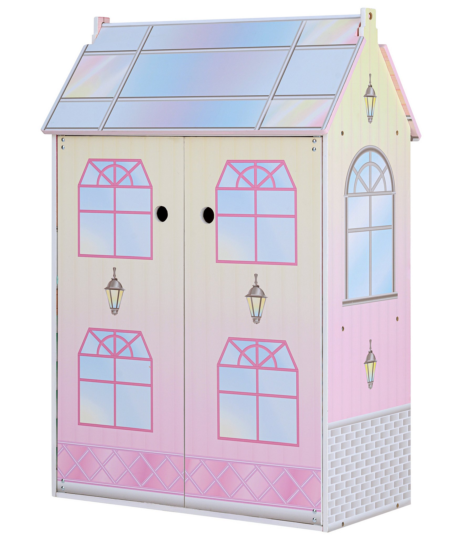 Teamson Kids Dreamland Glasshouse Dollhouse & 10 Accessories Set