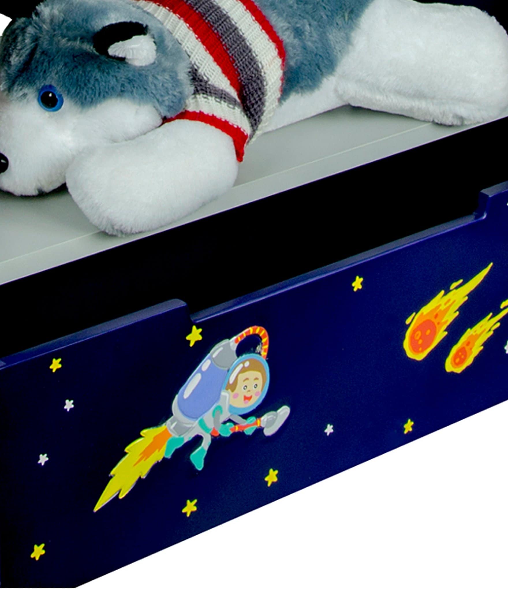 Teamson Kids Fantasy Fields Wooden Outer Space Bookshelf with Drawer