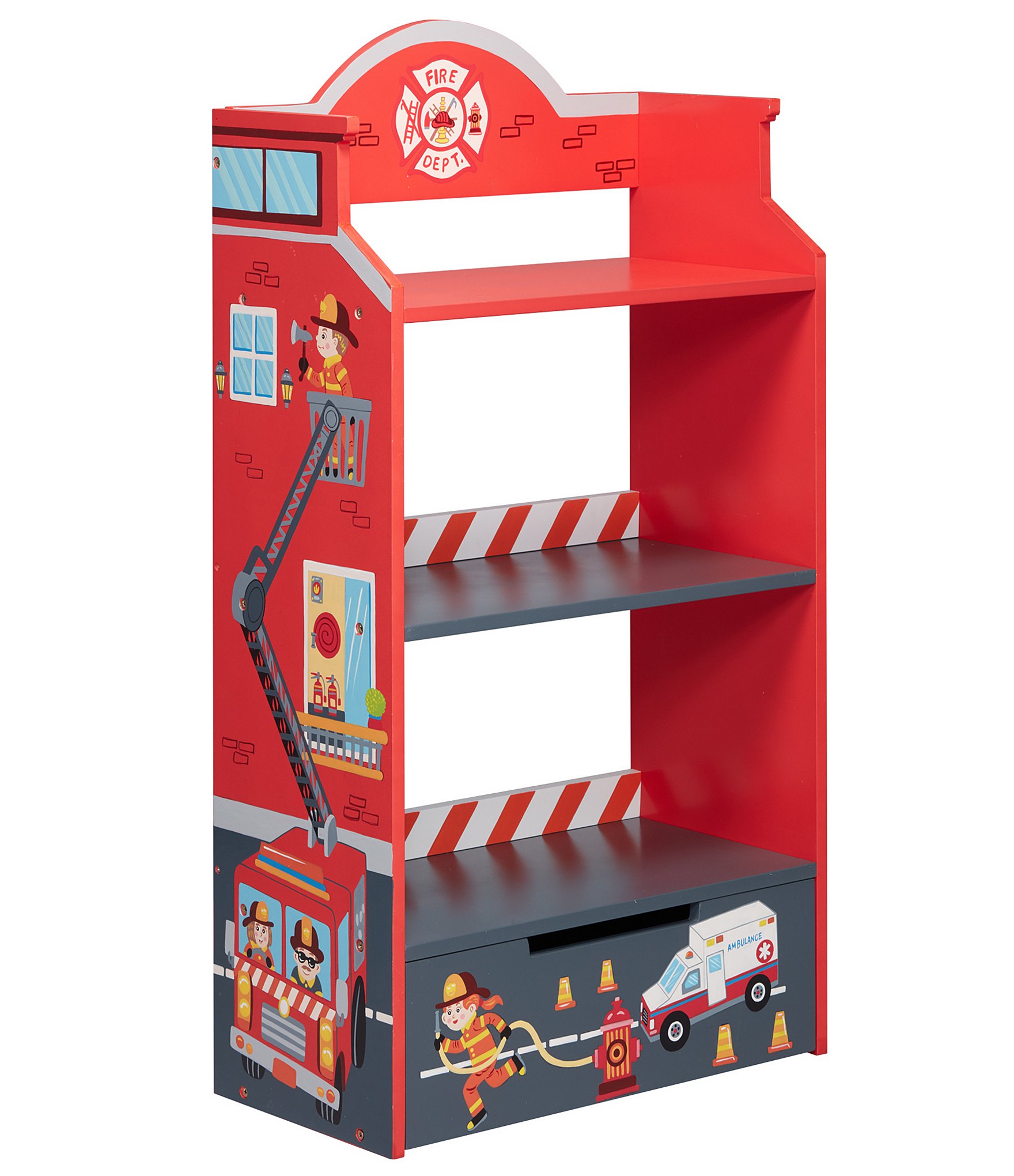 Teamson Kids Fire Fighter Bookshelf