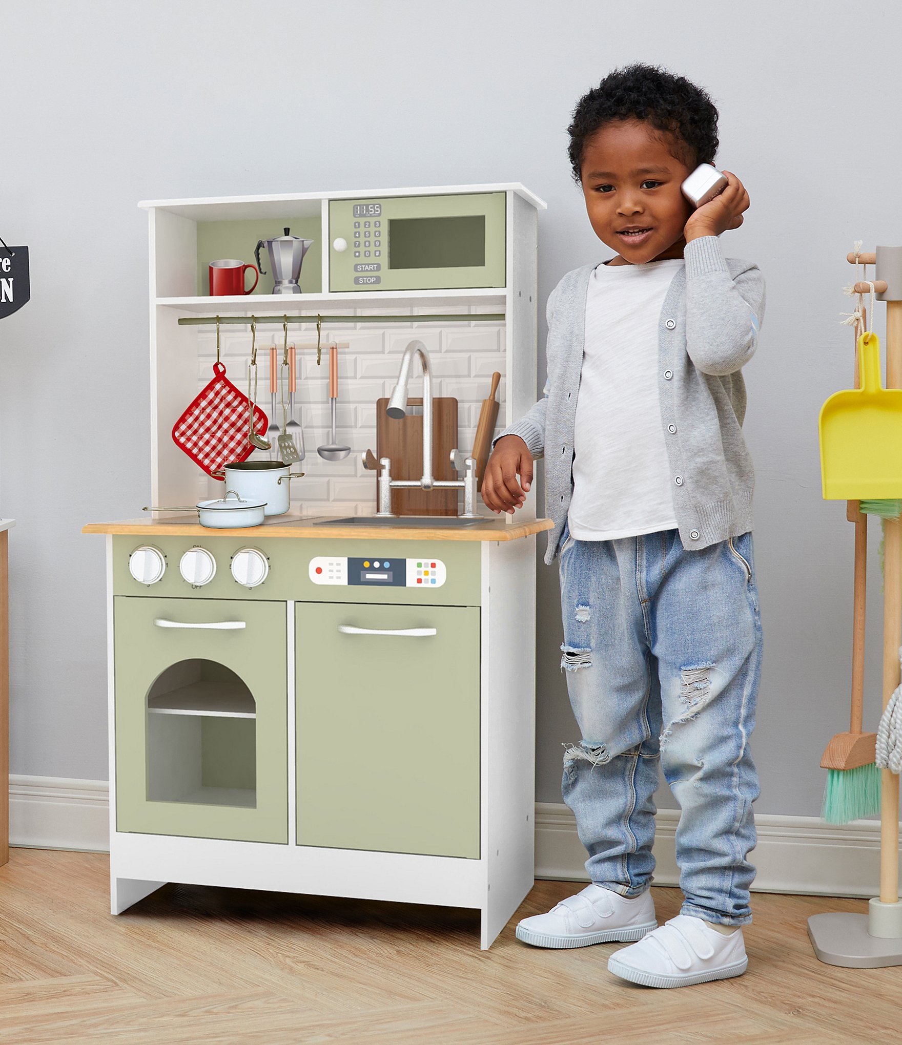 Teamson Kids Little Chef Boston Modern Play Kitchen & Accessories