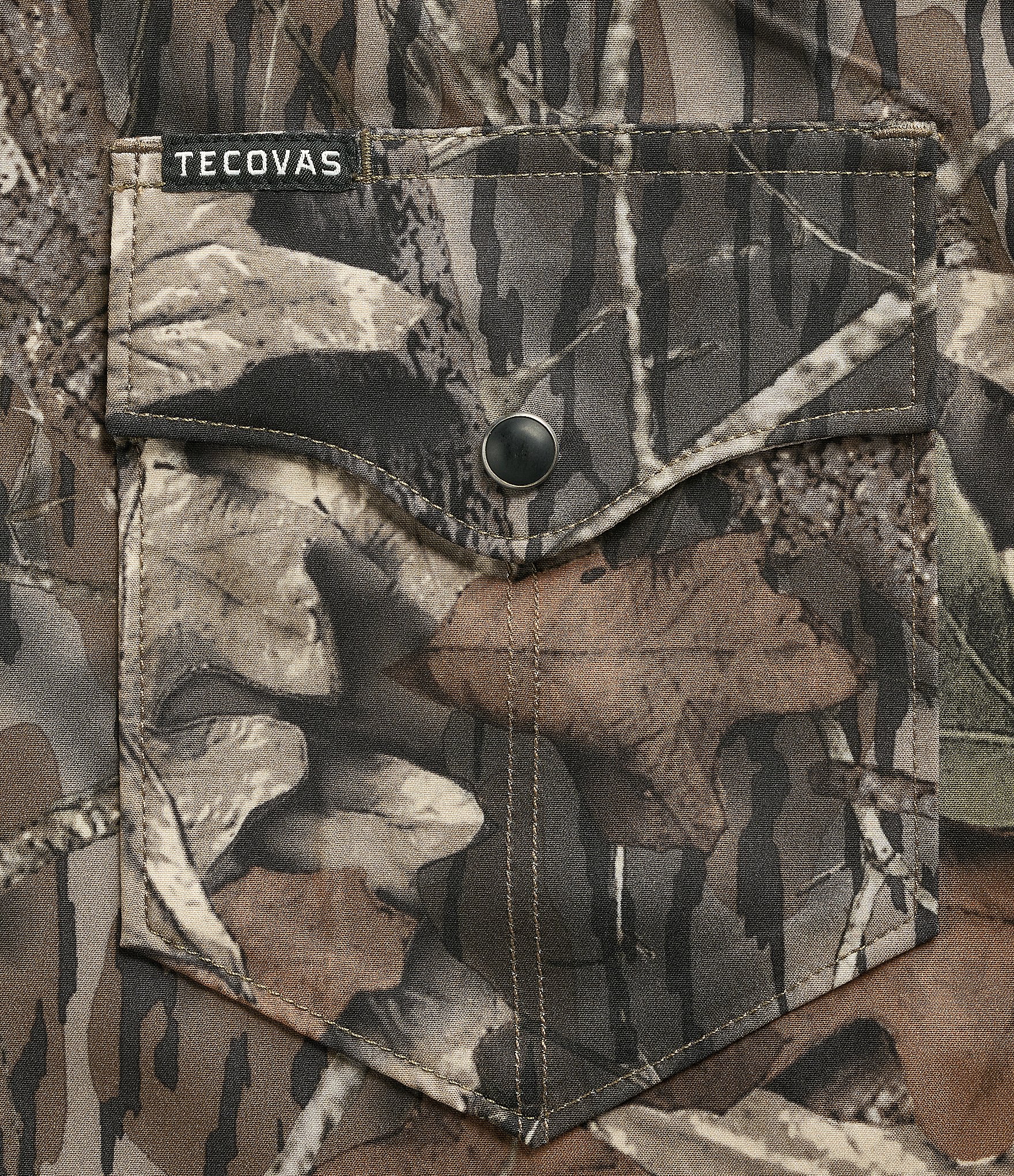 Tecovas X Mossy Oak Camouflage Performance Long Sleeve Western Shirt