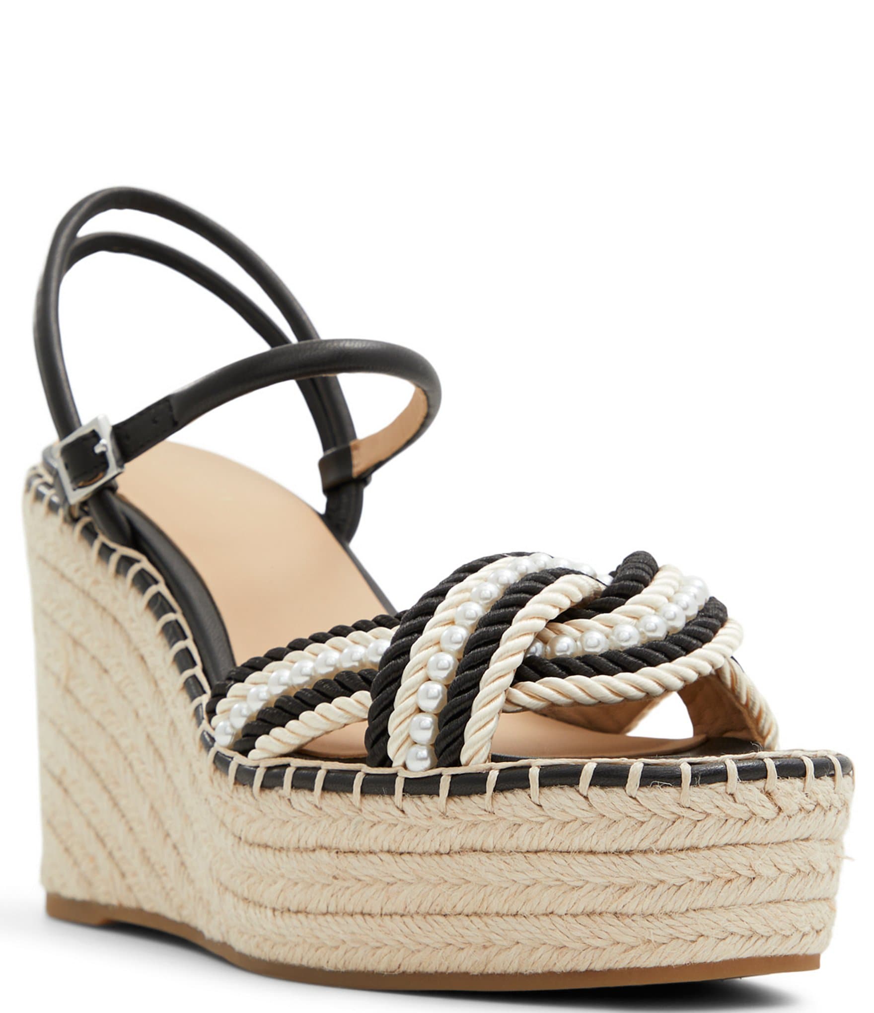 Ted Baker London Amalia Pearl Embellished Espadrille Platform Wedge ...